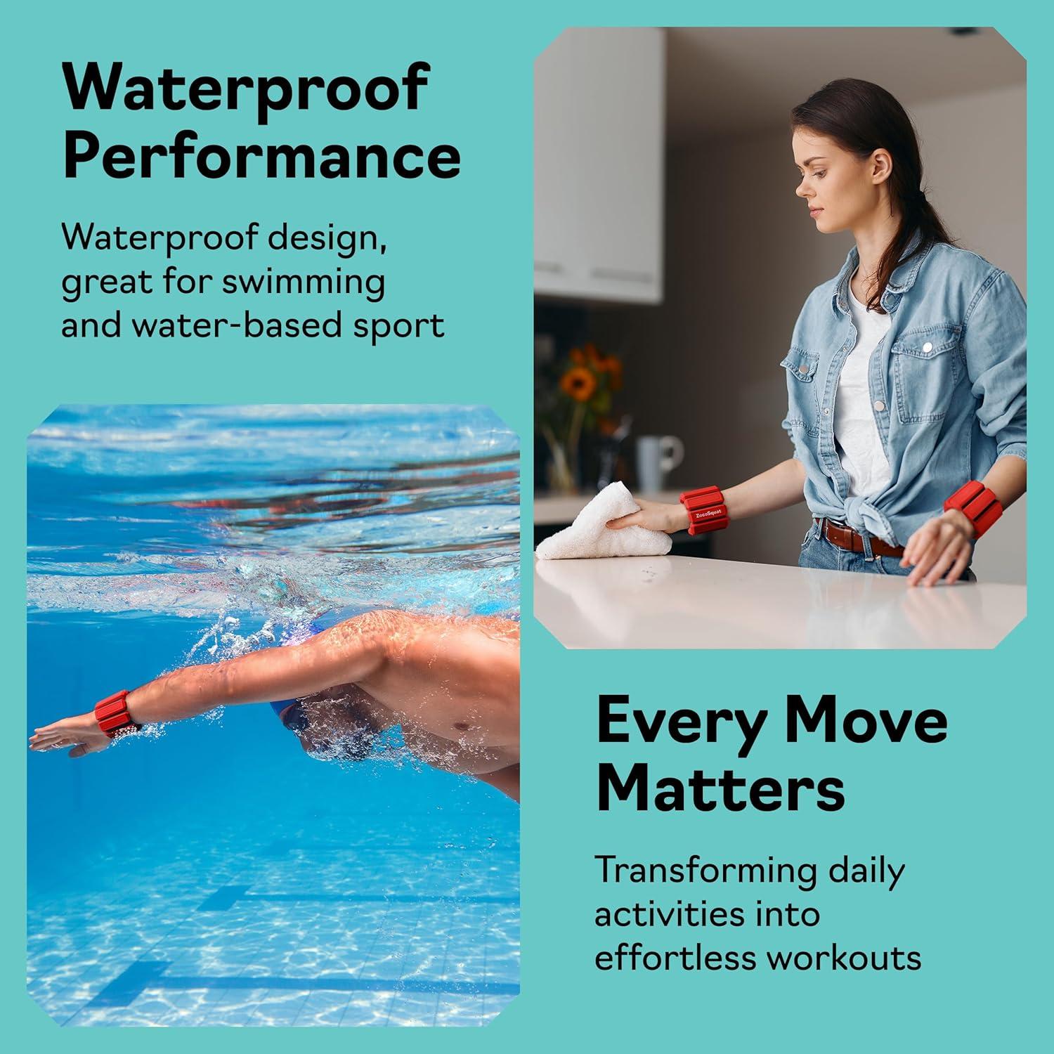 Pesas de Tobillo y Muñeca ZocoSquat 0.9 kg Ajustables