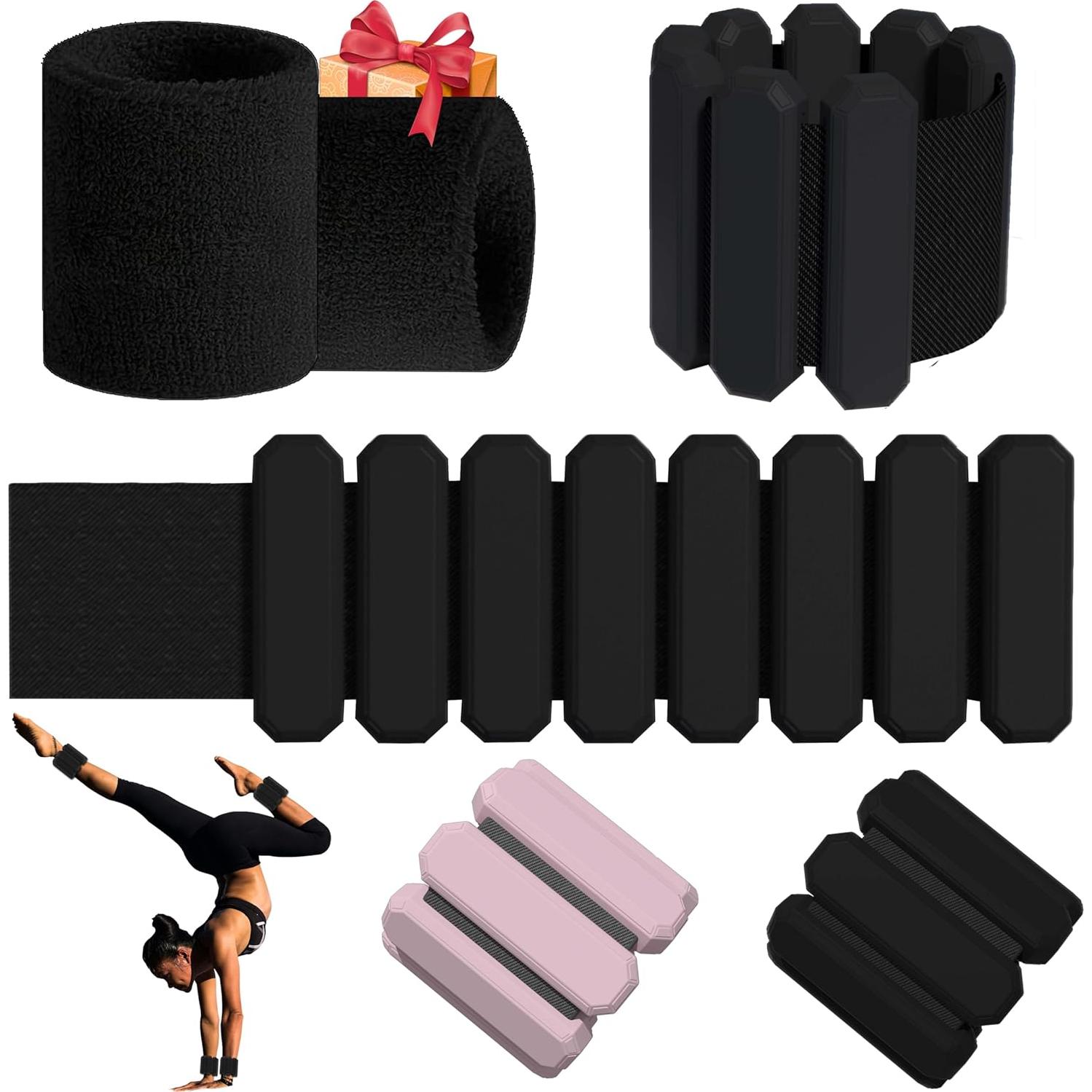 Pesas Ajustables para Muñeca y Tobillo Mibcocny 2 lbs