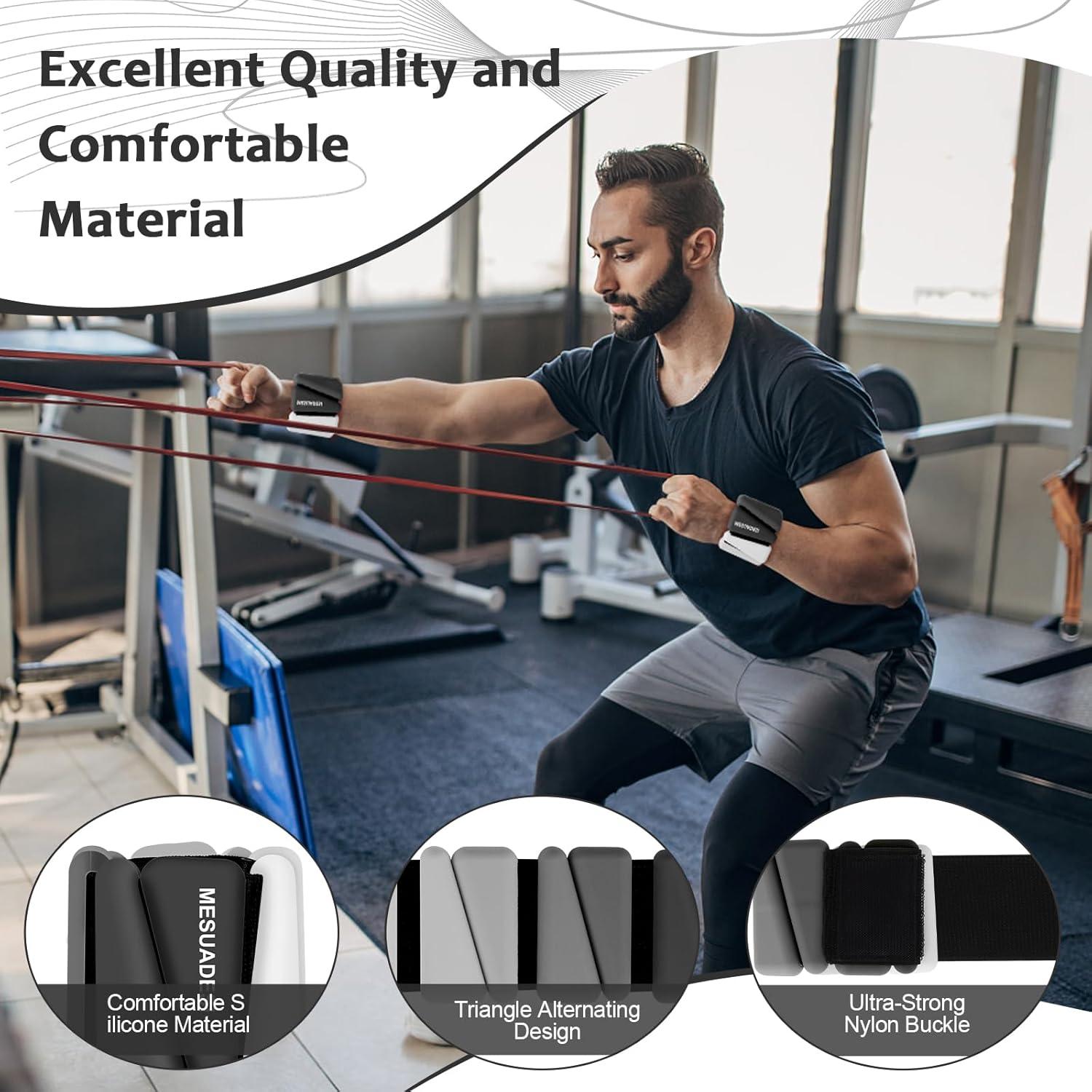 Pesas de Muñeca Ajustables MESUADESI 0.45Kg para Fitness