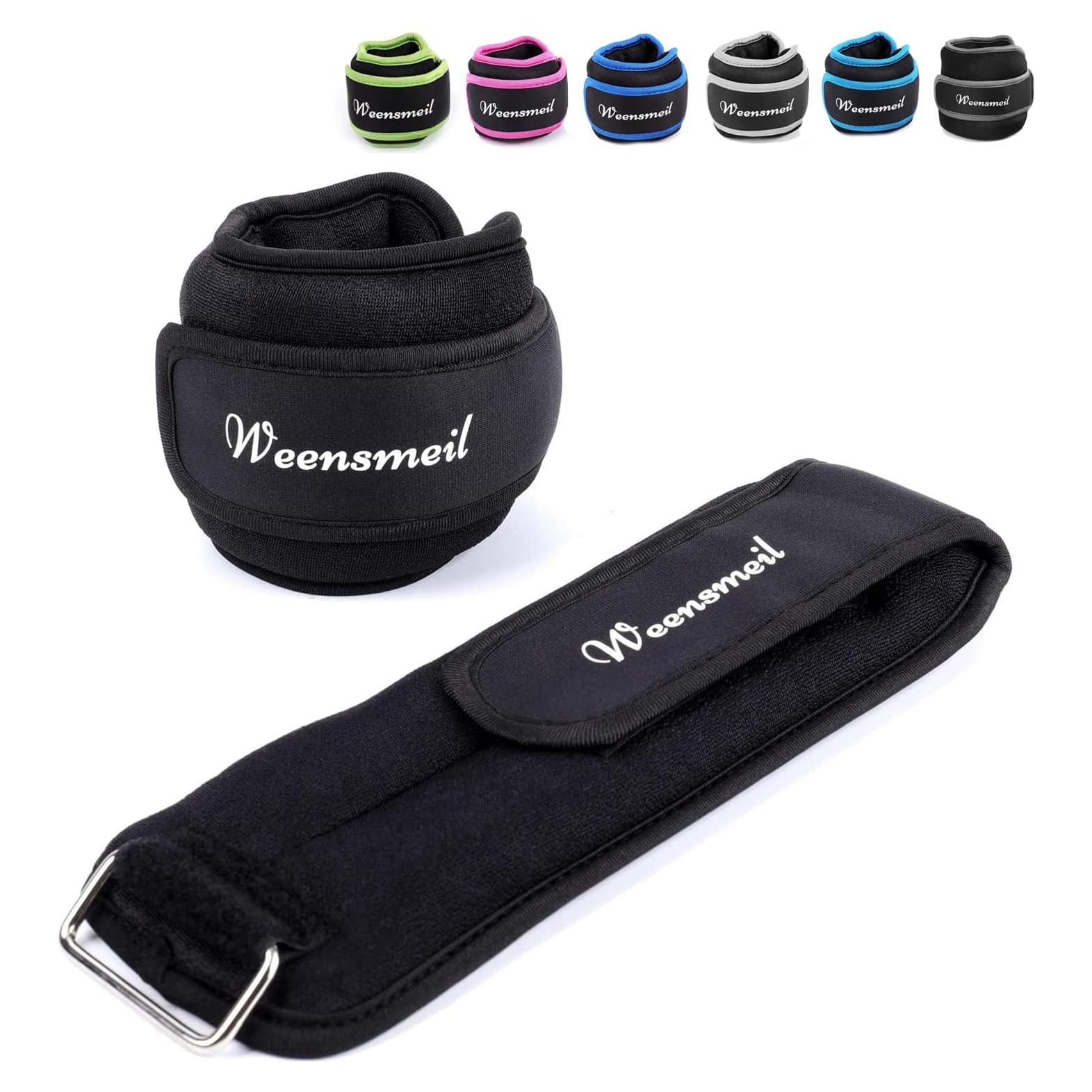 Pesas de Tobillo Weensmeil 2.5 kg Ajustables para Entrenamiento