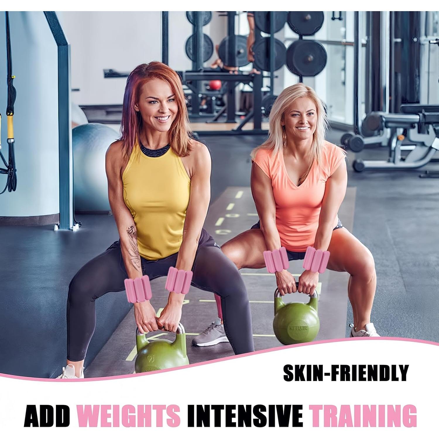 Pesas de Tobillo Ajustables FlamingoCasa 0.91kg Rosa