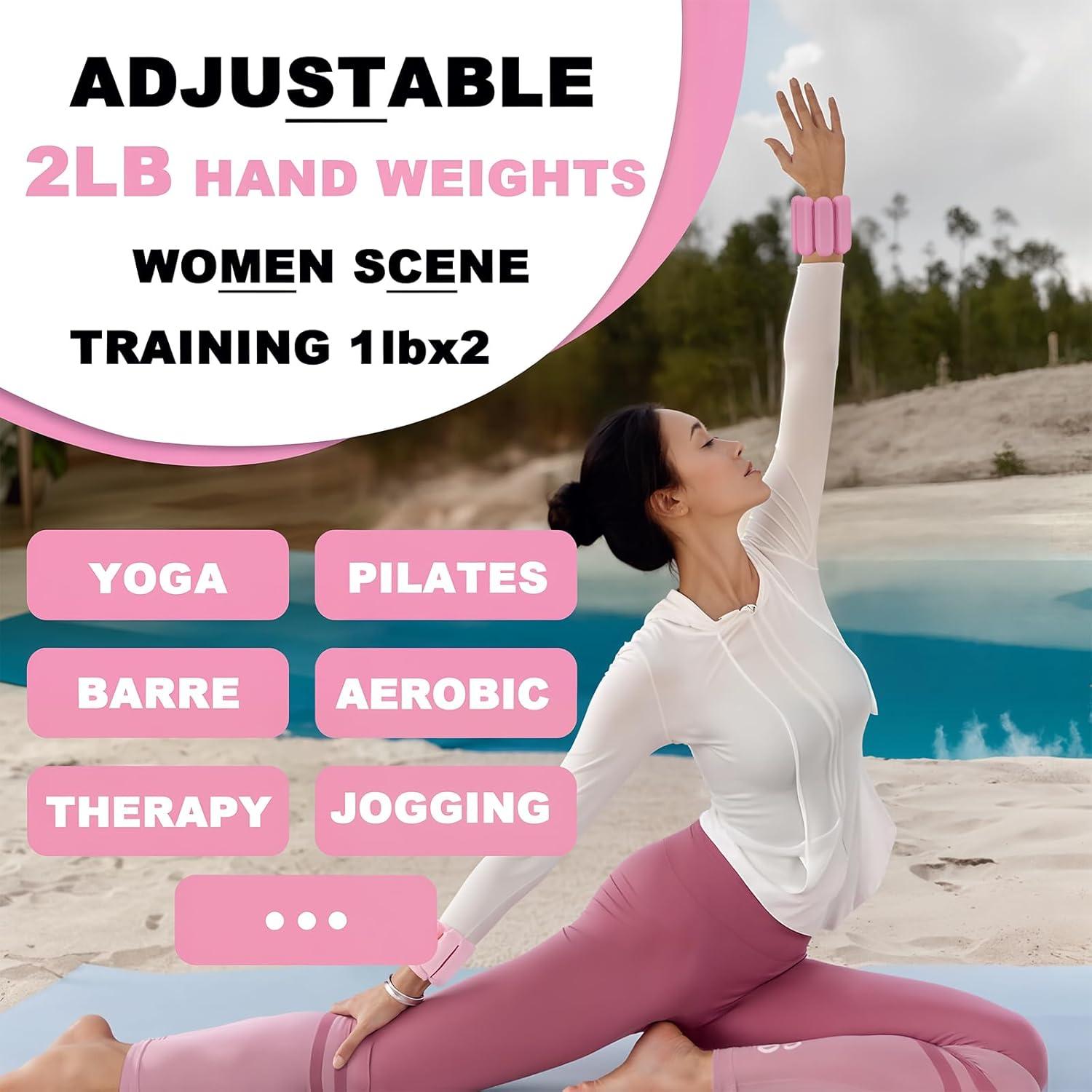 Pesas de Tobillo Ajustables FlamingoCasa 0.91kg Rosa