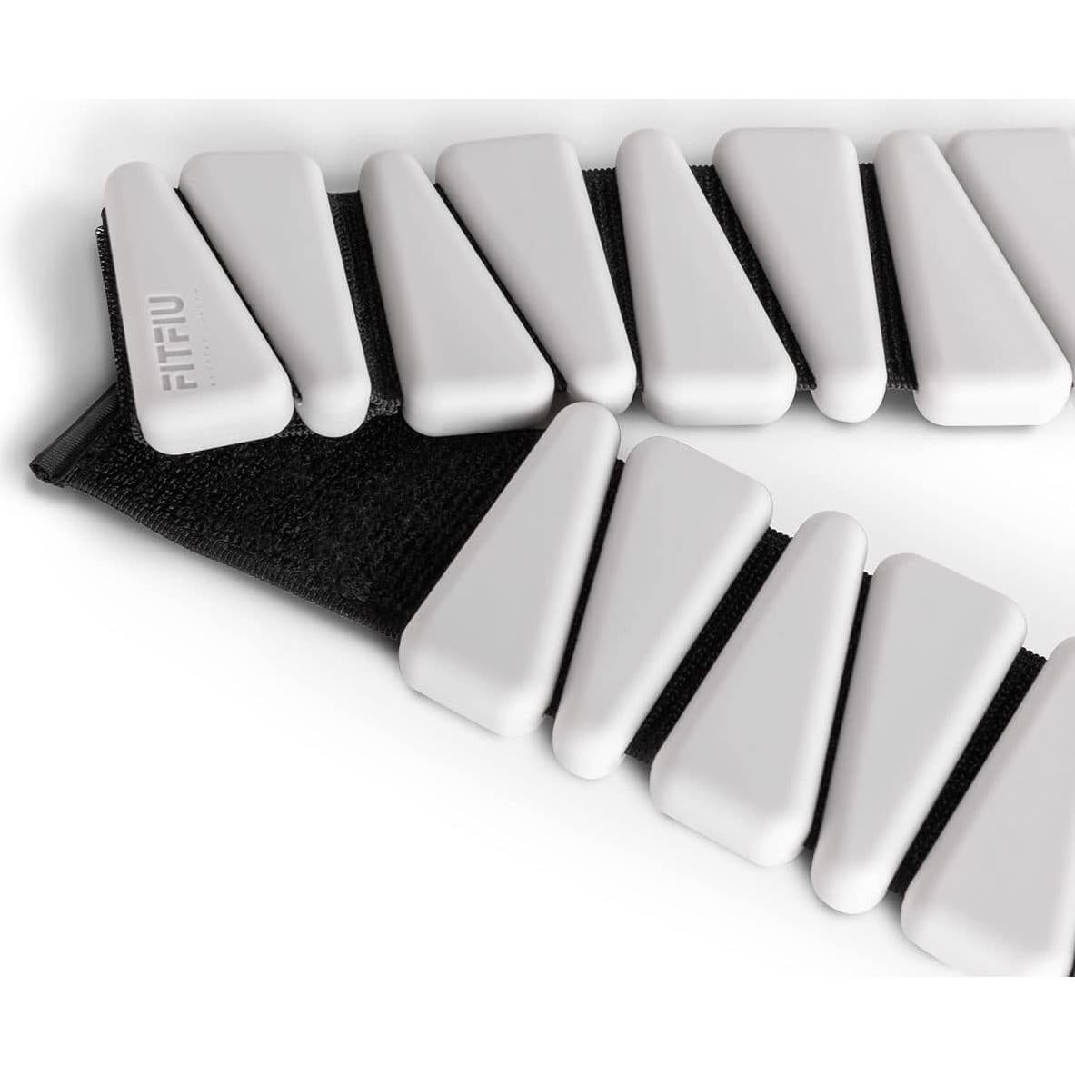 Kit de 2 Muñequera de 0.5 kg Fitfiu en Silicona Blanca