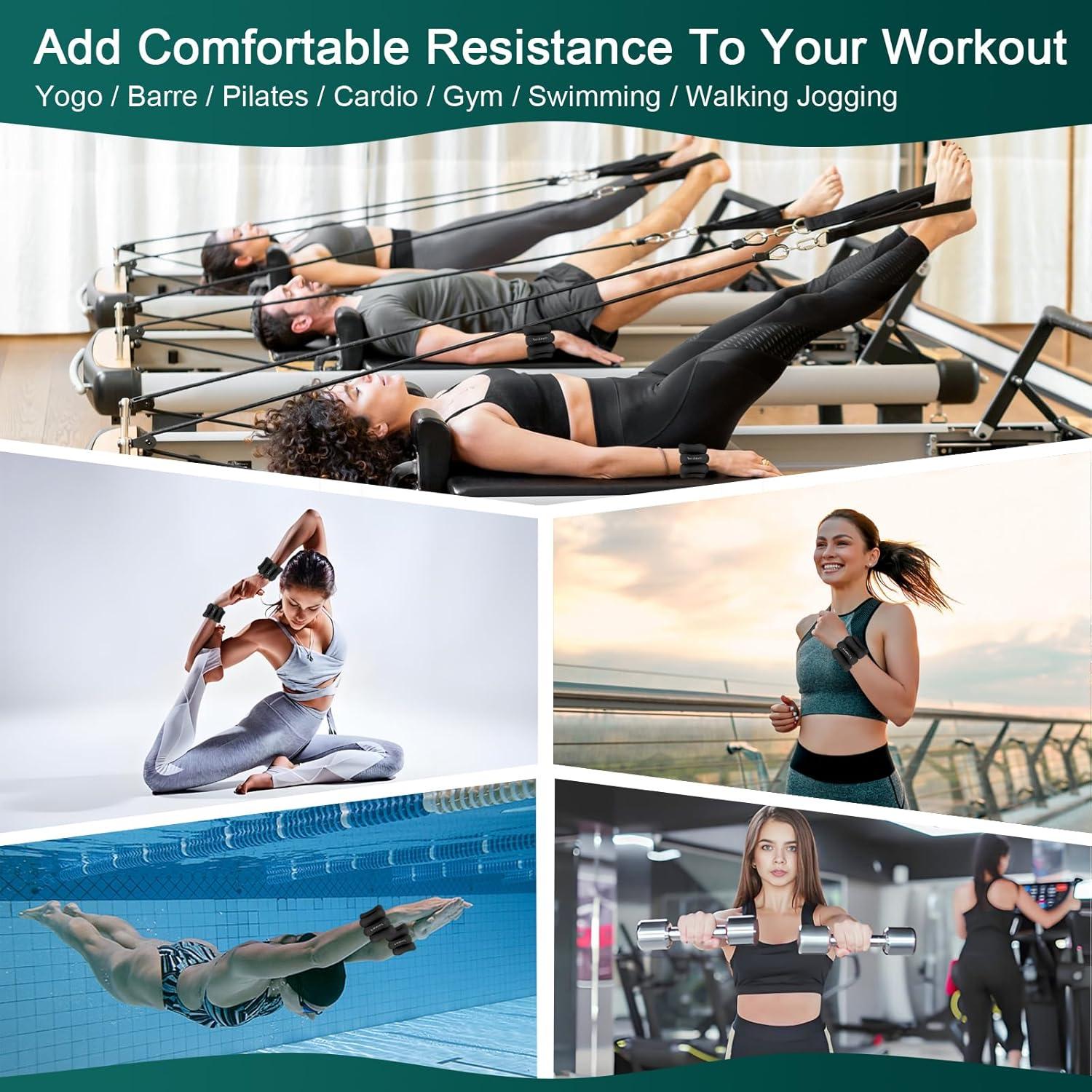 Pesas ajustables para tobillo y muñeca YESIMET 0.9 kg