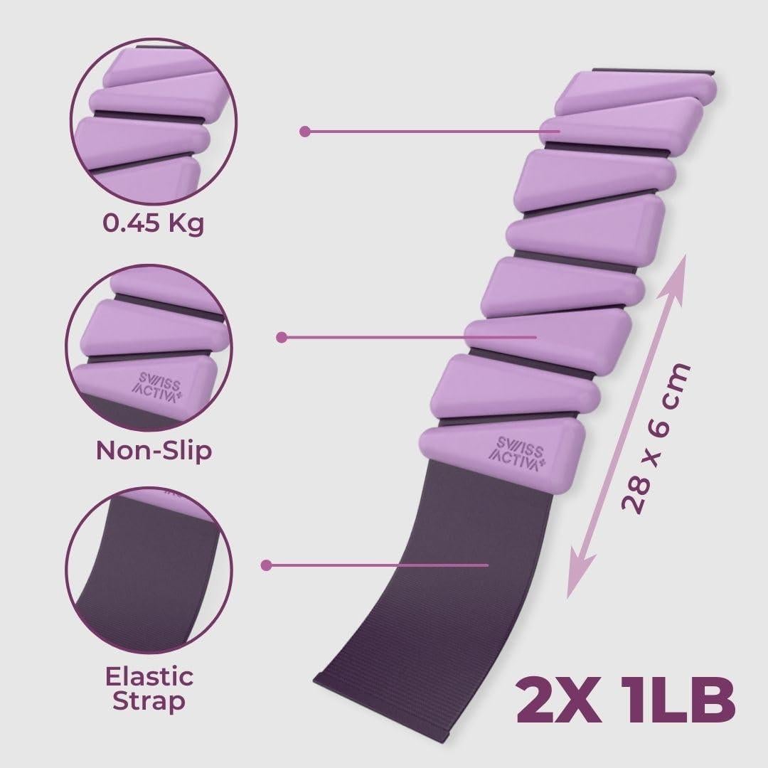 Pesas para Muñecas y Tobillos Swiss Activa+ 0.45kg Set de 2
