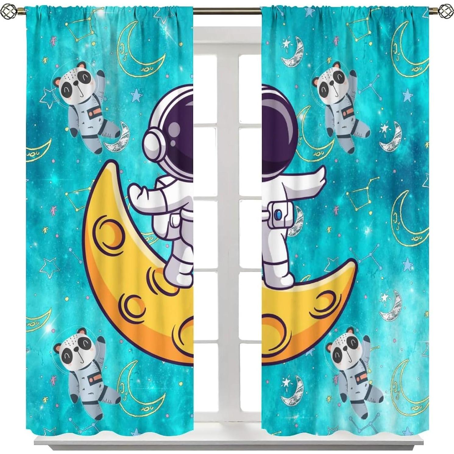 Cortinas Espaciales Llylumty 2 Paneles 53.5x114cm