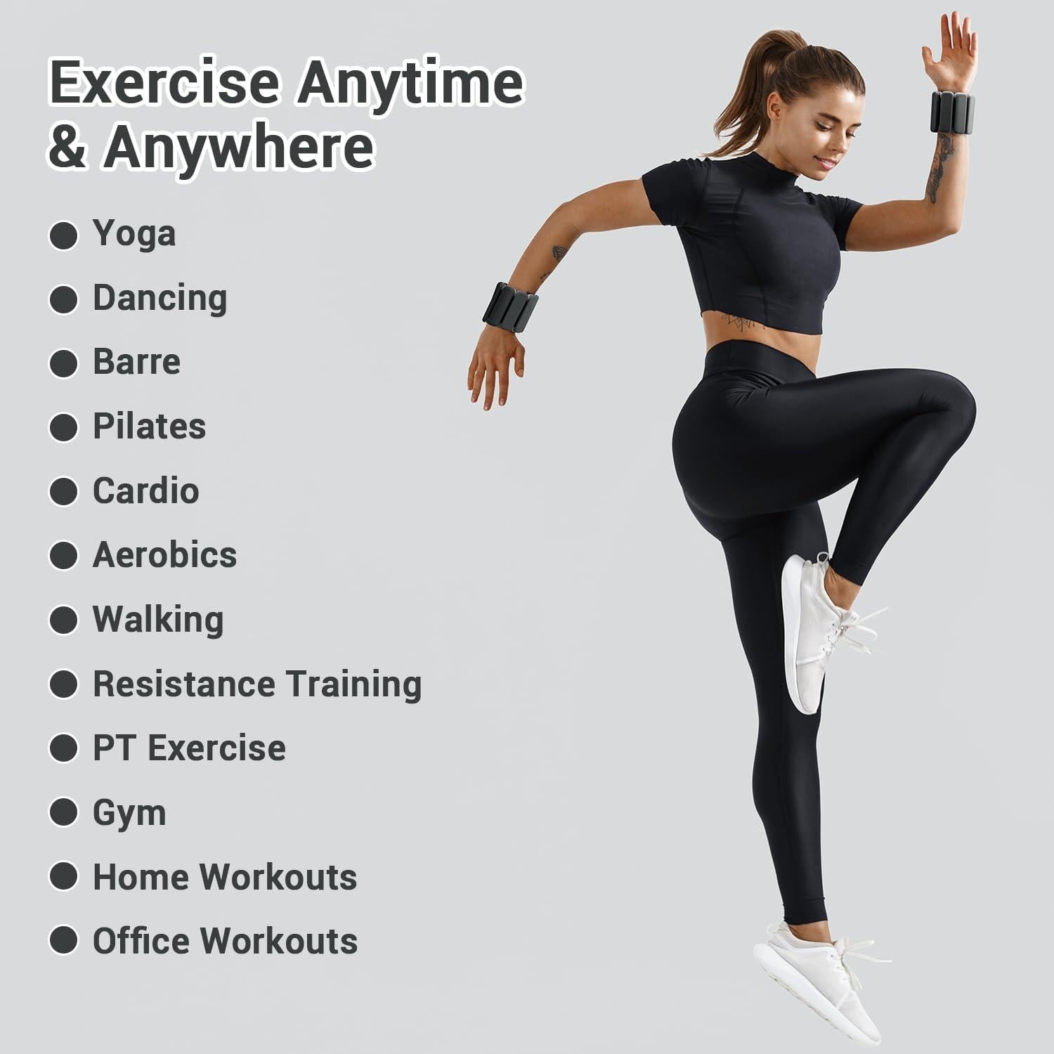 Pesas de Muñeca Ajustables Sportneer 0.91 kg para Fitness