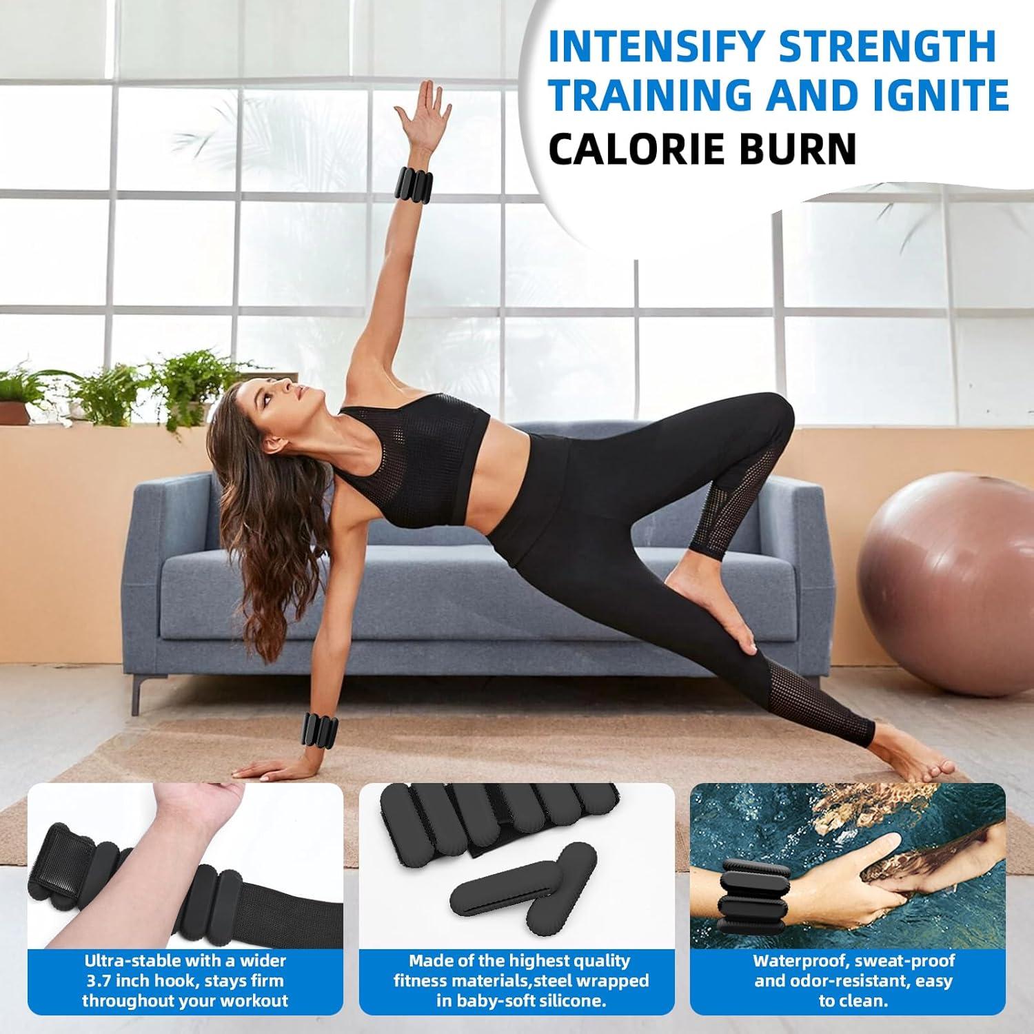 Pesas de Tobillo Ajustables BYCCP - 0.45 kg, Set de 2 Piezas