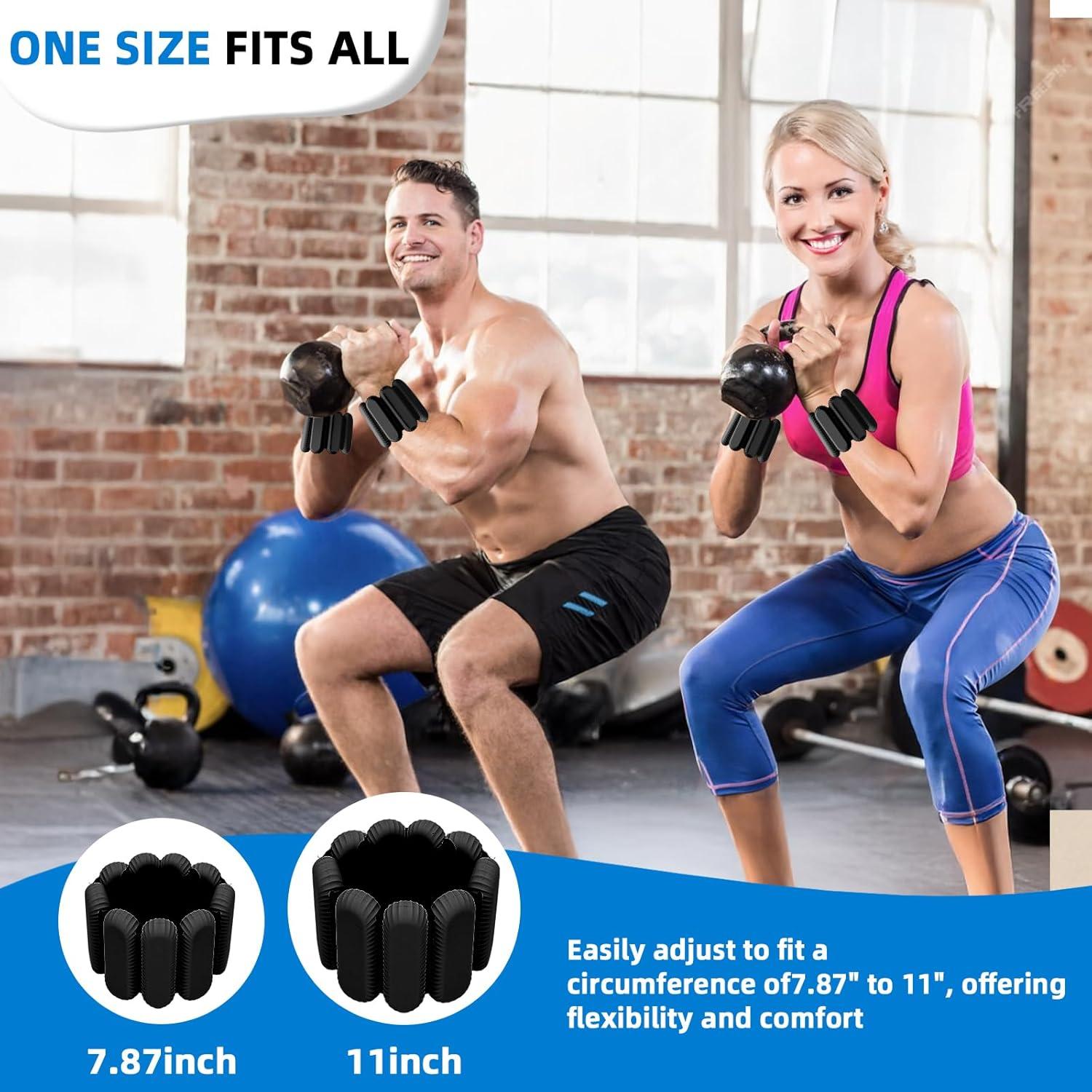 Pesas de Tobillo Ajustables BYCCP - 0.45 kg, Set de 2 Piezas