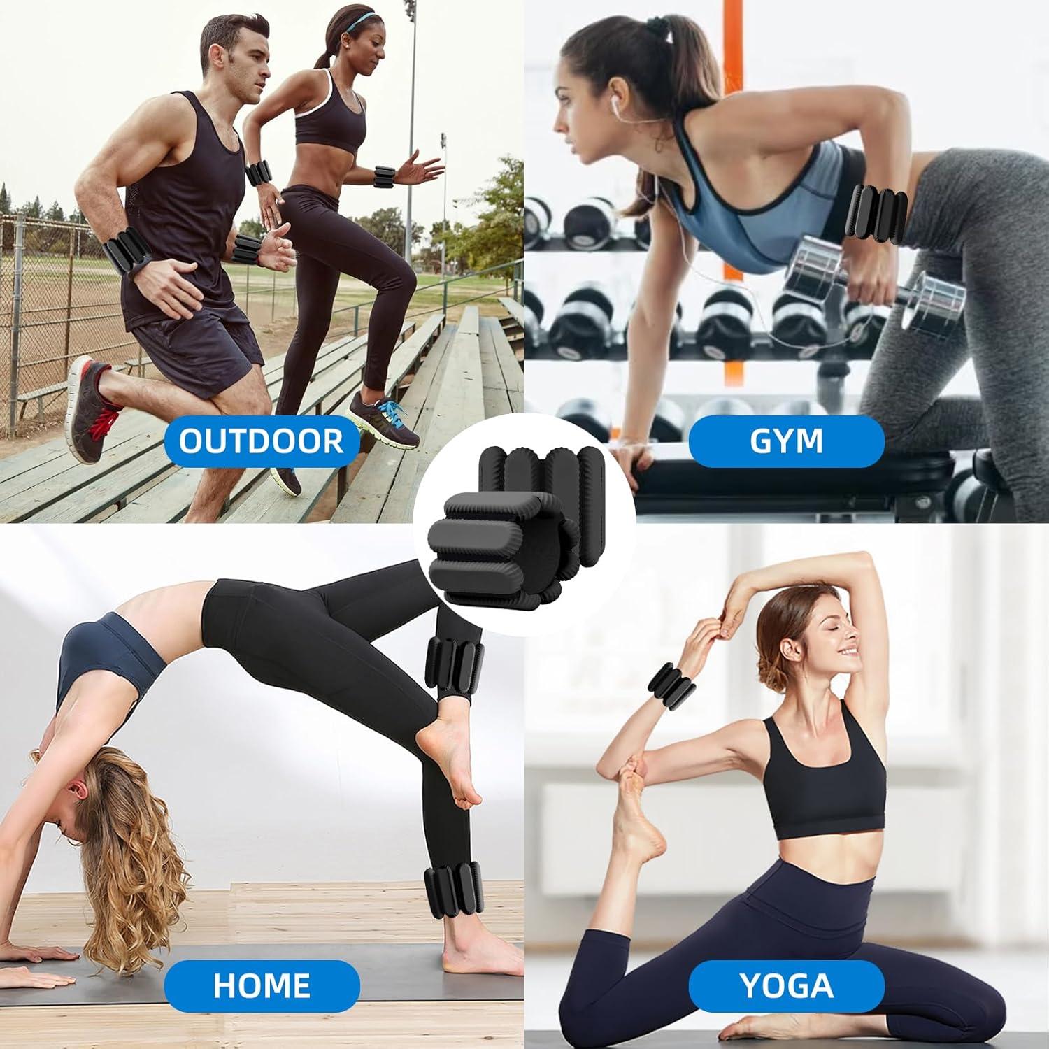 Pesas de Tobillo Ajustables BYCCP - 0.45 kg, Set de 2 Piezas