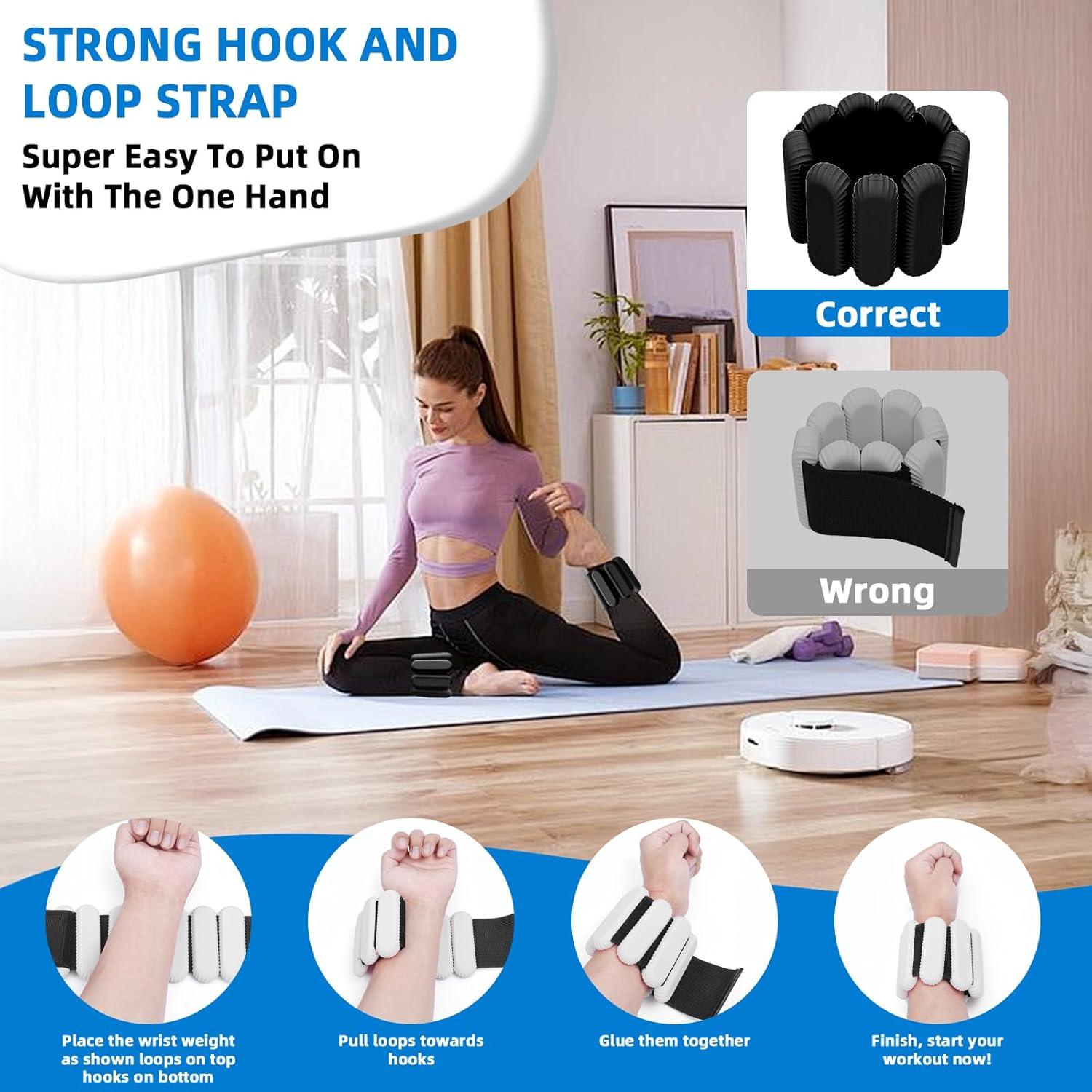 Pesas de Tobillo Ajustables BYCCP - 0.45 kg, Set de 2 Piezas