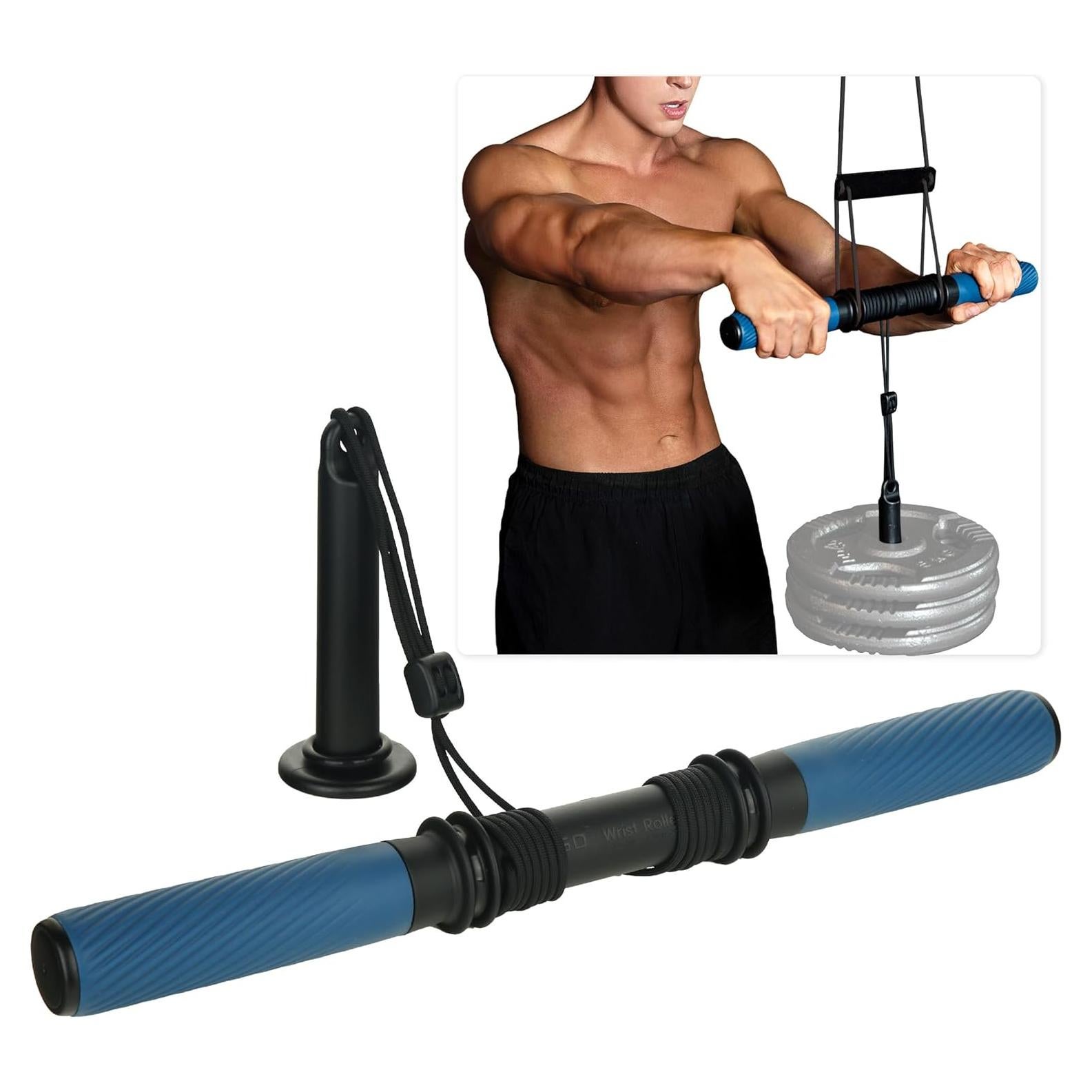 Rodillo de Muñeca Colgante GD para Antebrazo - Ejercicio y Fuerza