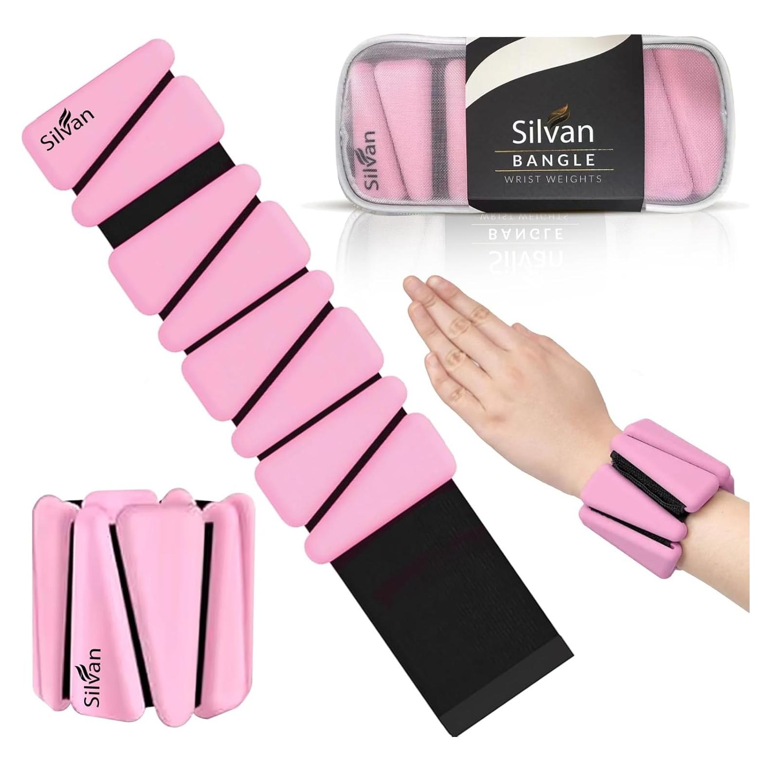 Conjunto de Pesas para Muñeca y Tobillo SILVAN 0.9 kg Rosa