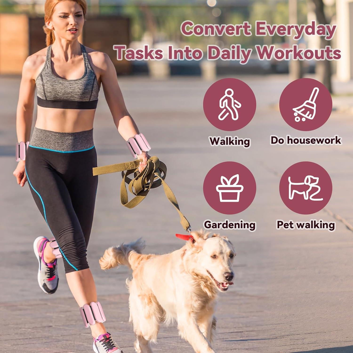 Conjunto de Pesas Ajustables para Muñeca y Tobillo Nousagra 0.45 kg