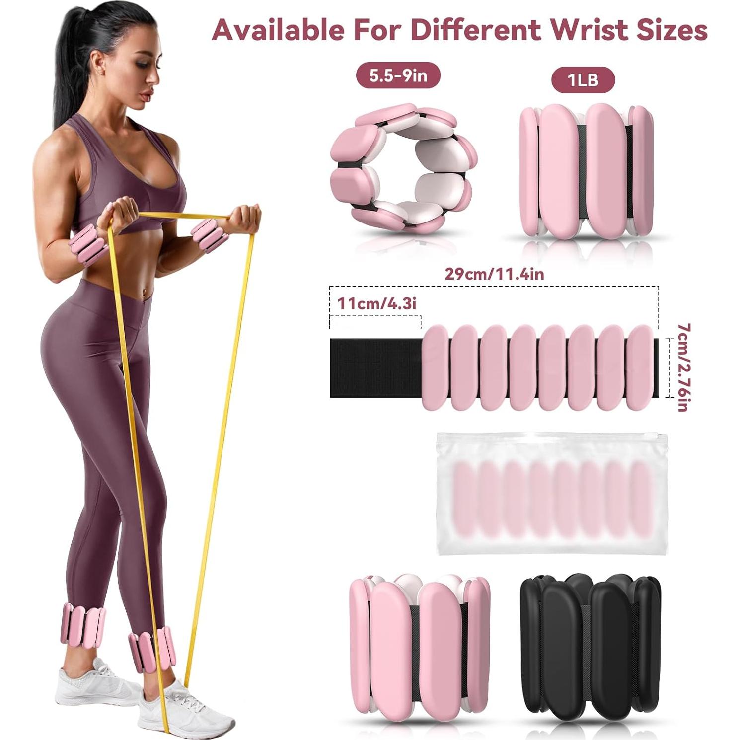 Conjunto de Pesas Ajustables para Muñeca y Tobillo Nousagra 0.45 kg