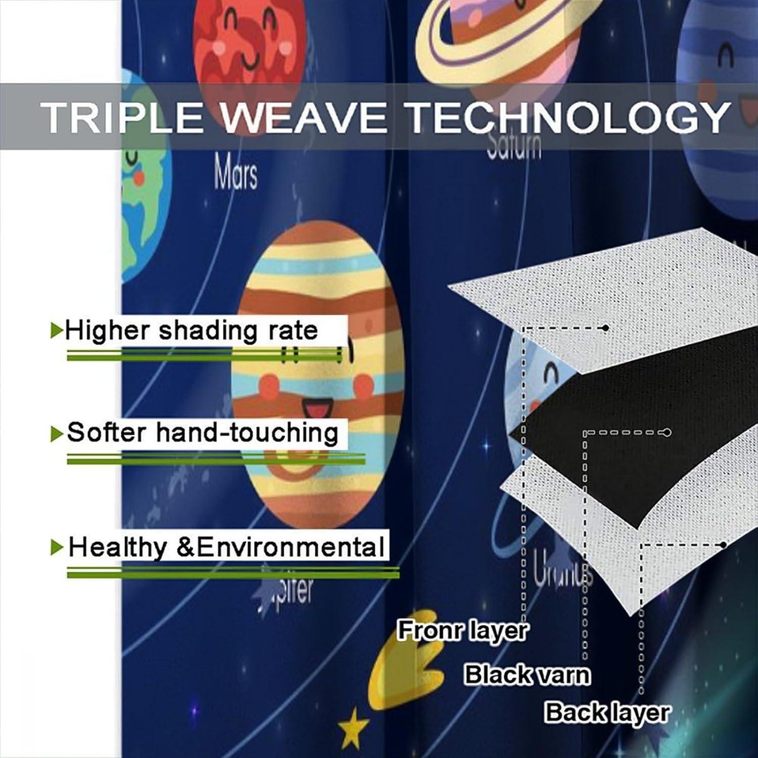 Cortinas Opacas Llylumty 2 Paneles 53.5x160cm Espacio