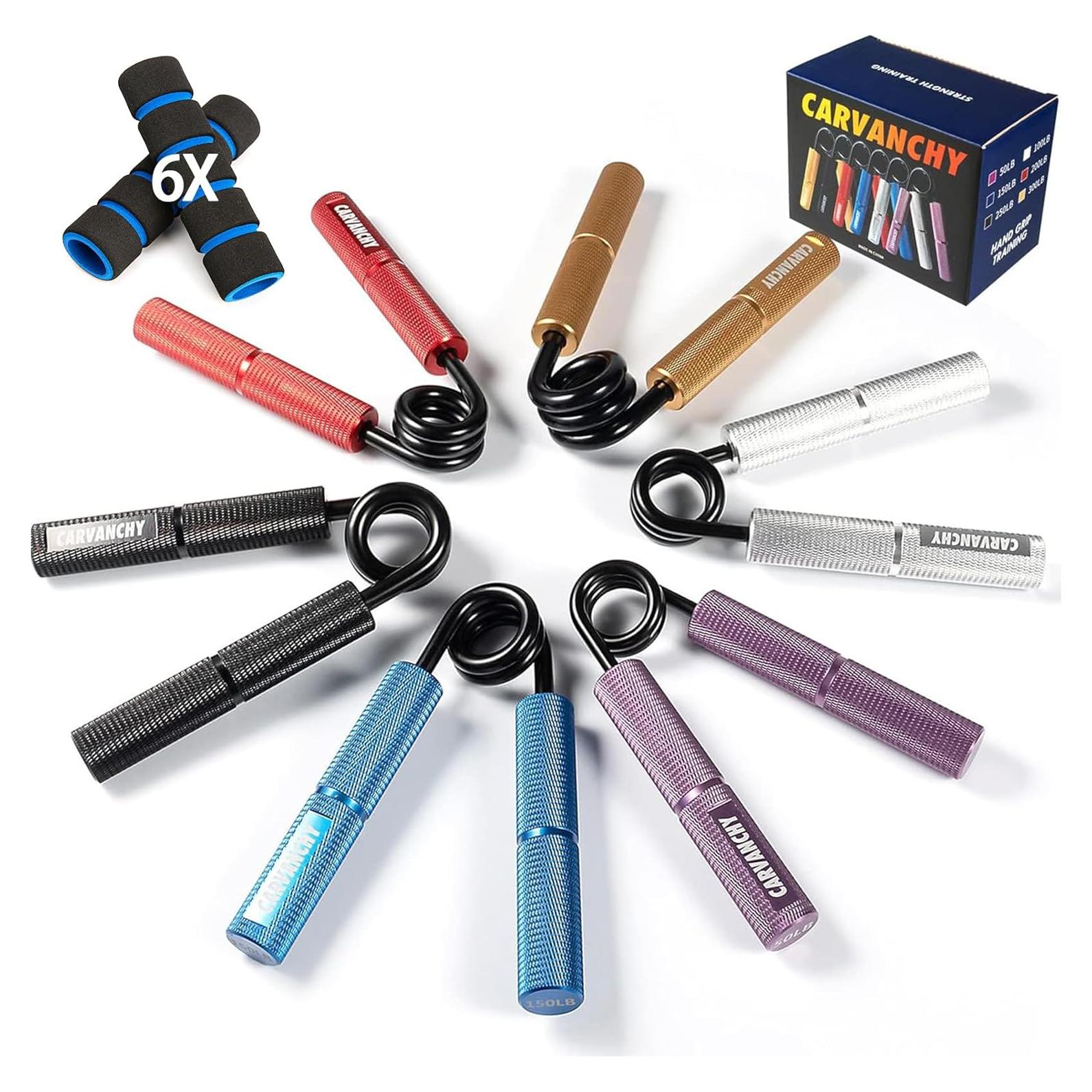 Juego de Entrenadores de Fuerza de Agarre Carvanchy 50-300kg