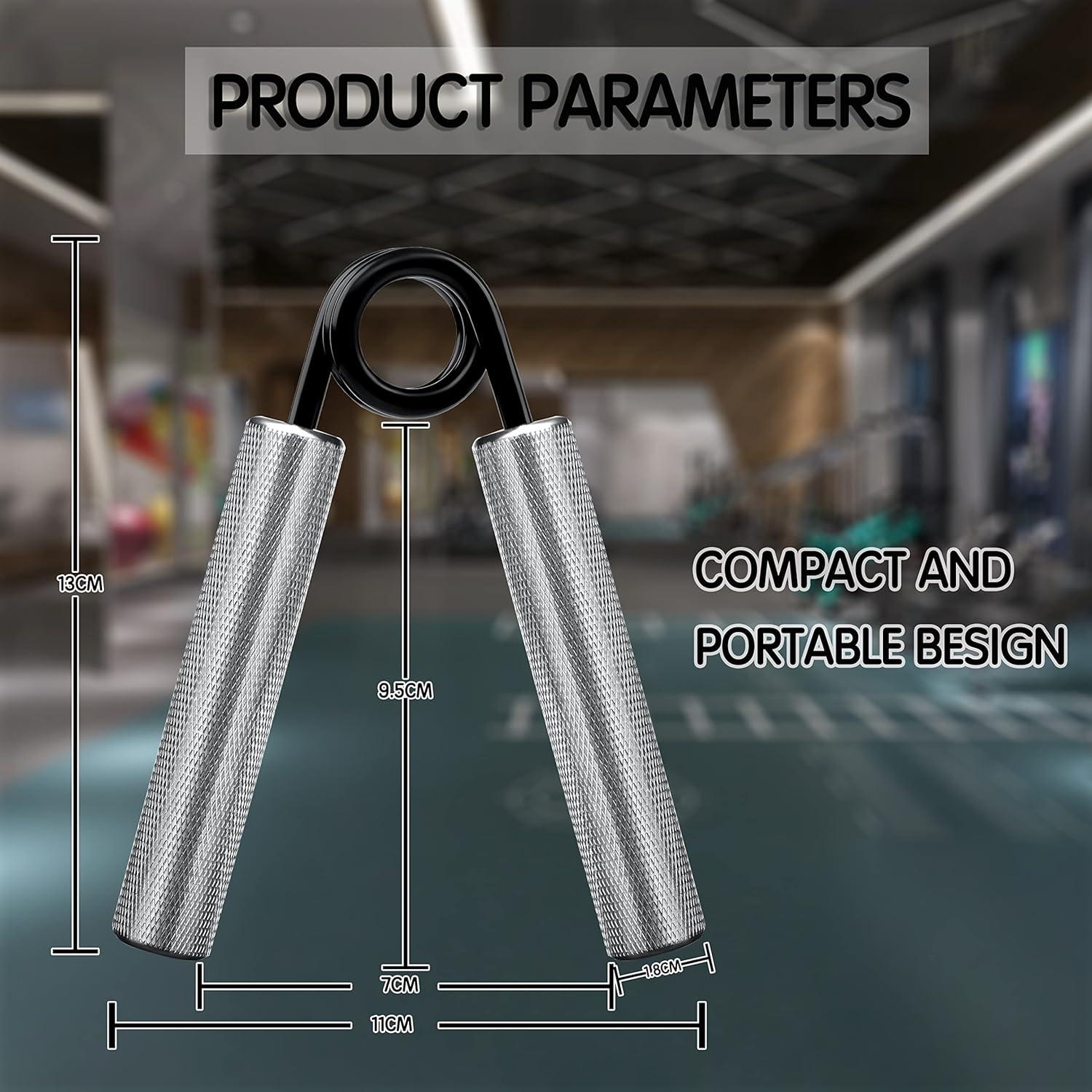 Entrenador de Fuerza de Agarre Xzyppci 6 Paquetes 22-136 kg