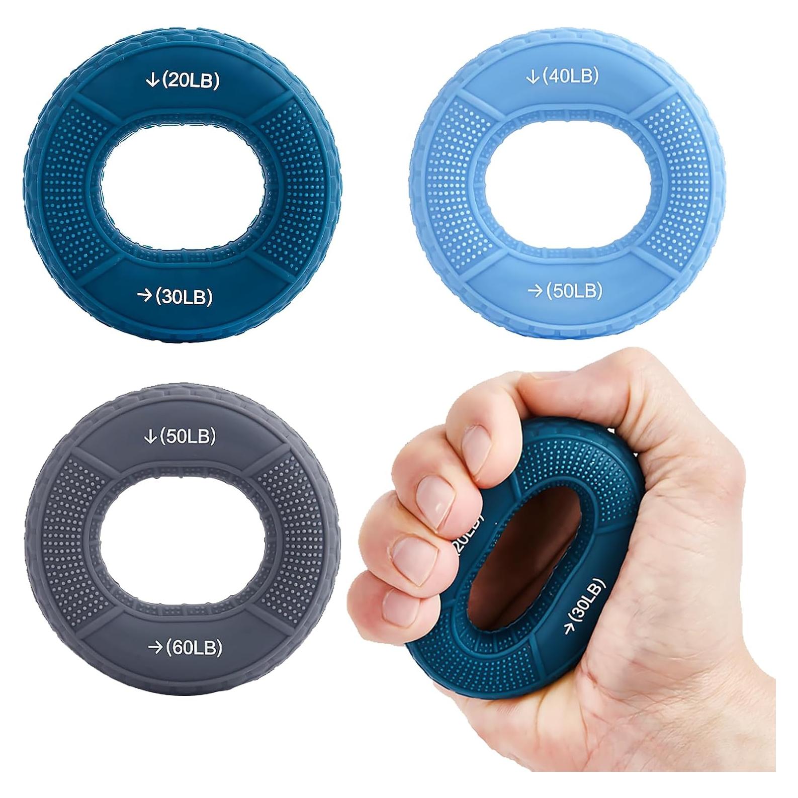 Entrenador de Agarre HSOOVZN - Anillo de Silicona 9-27 kg