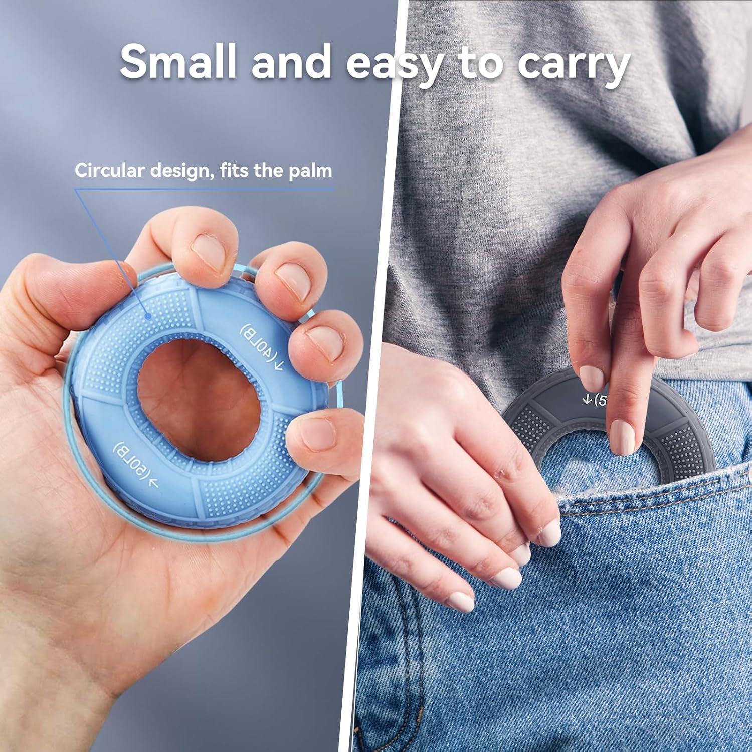 Entrenador de Agarre HSOOVZN - Anillo de Silicona 9-27 kg