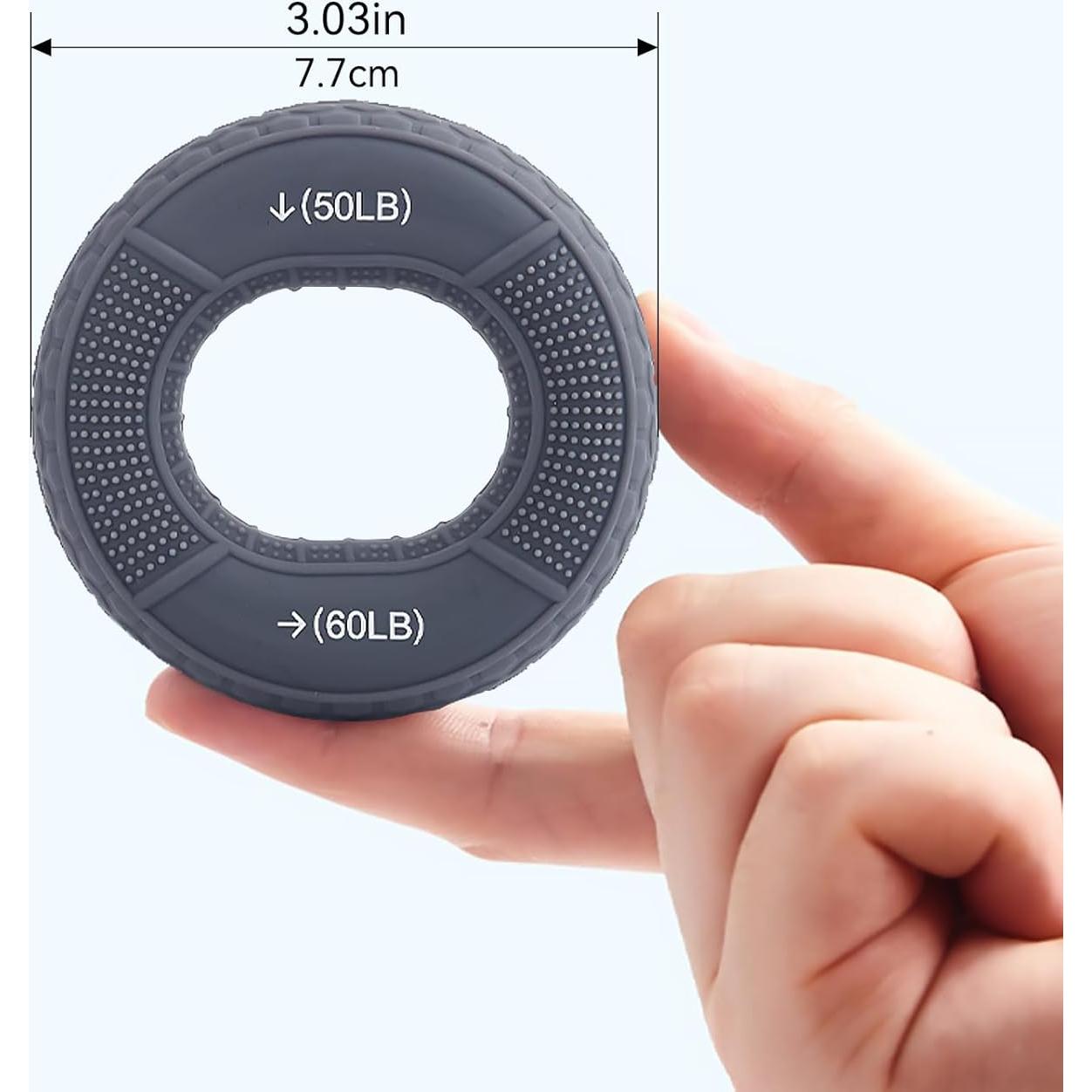 Entrenador de Agarre HSOOVZN - Anillo de Silicona 9-27 kg