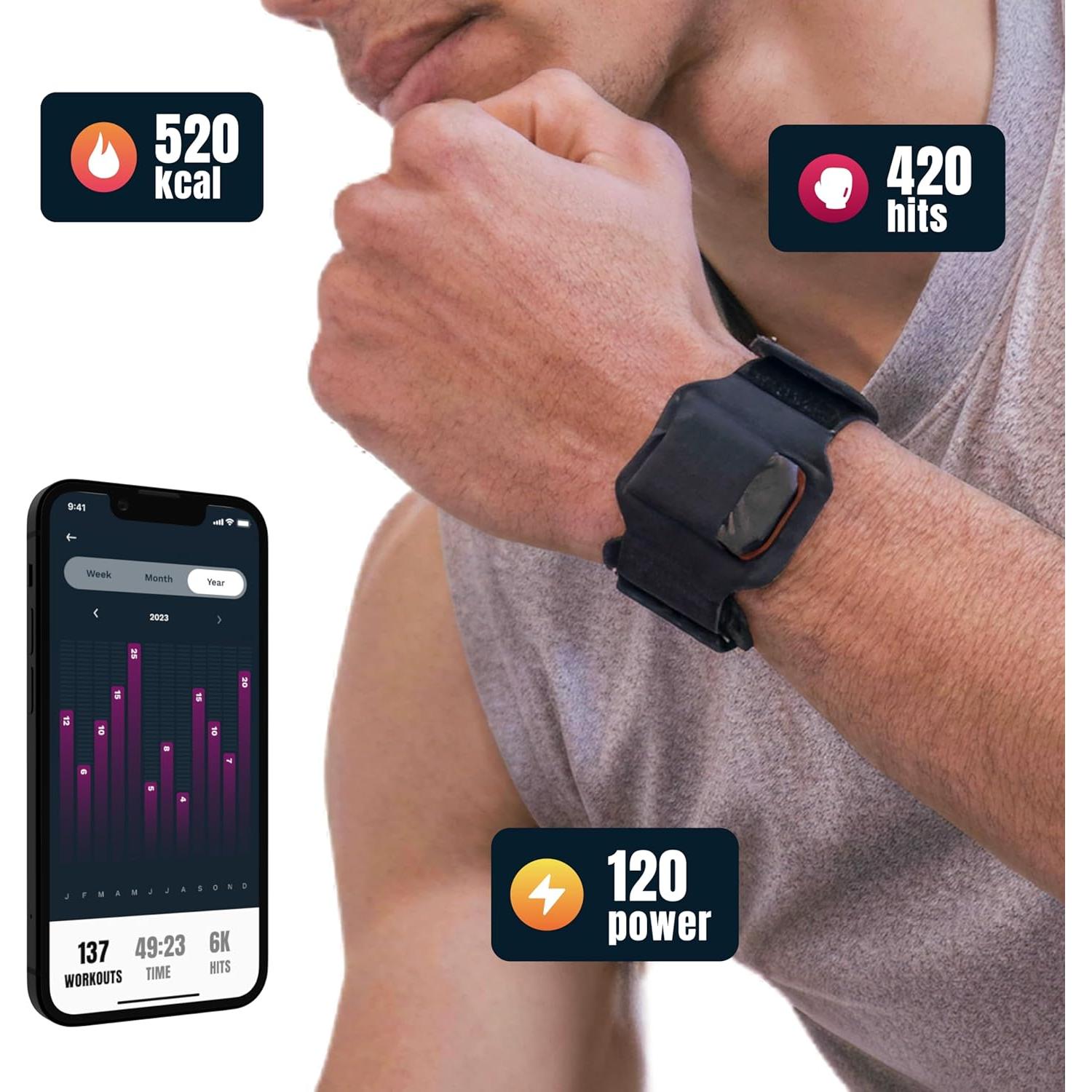 Sensor de Golpes Bluetooth PunchLab para Boxeo - Rastrear Progreso