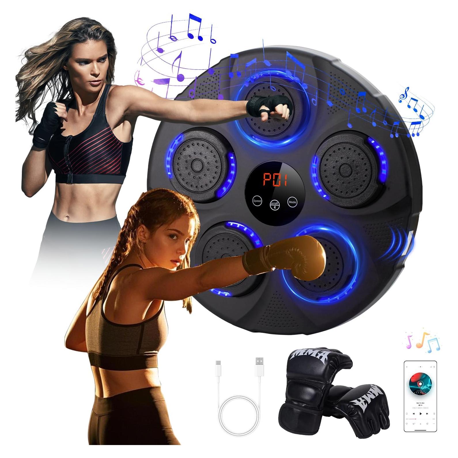 Máquina de Boxeo Musical QCBF Estilo-A con Guantes