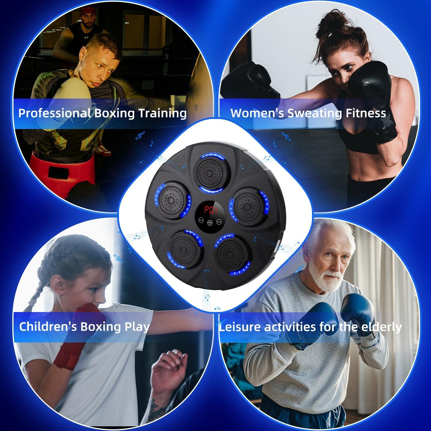 Máquina de Boxeo Musical QCBF Estilo-A con Guantes