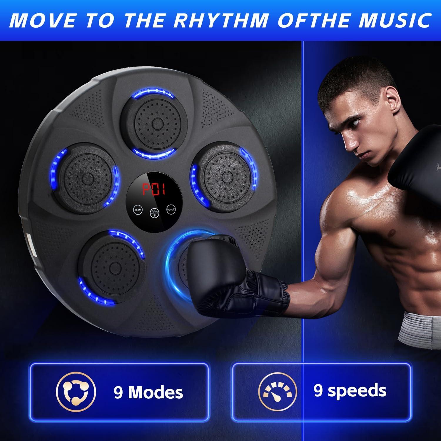 Máquina de Boxeo Musical QCBF Estilo-A con Guantes