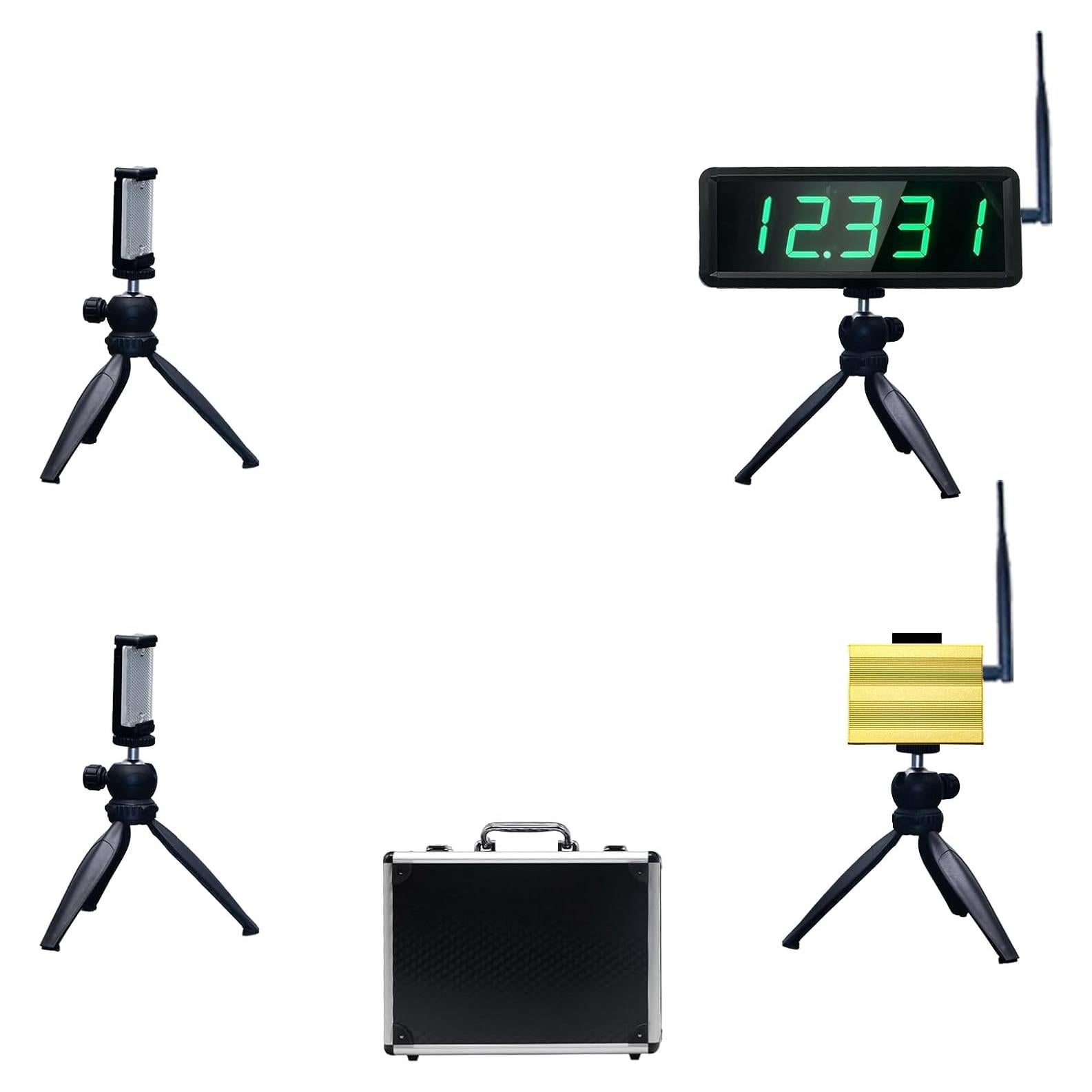 Temporizador láser inalámbrico YZ con pantalla 3.5" para sprints