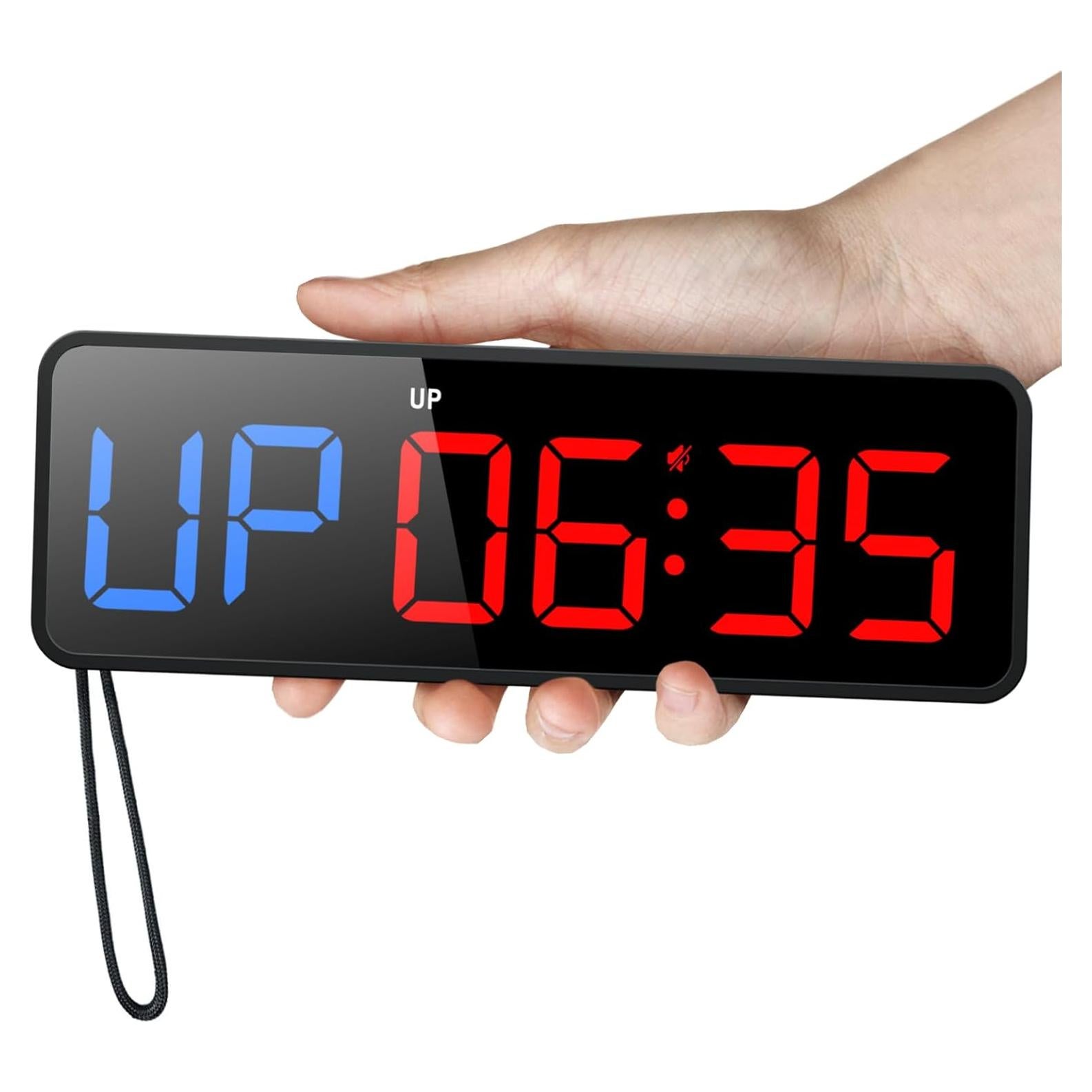 Reloj Temporizador de Gimnasio Acedeck Negro - Control Remoto