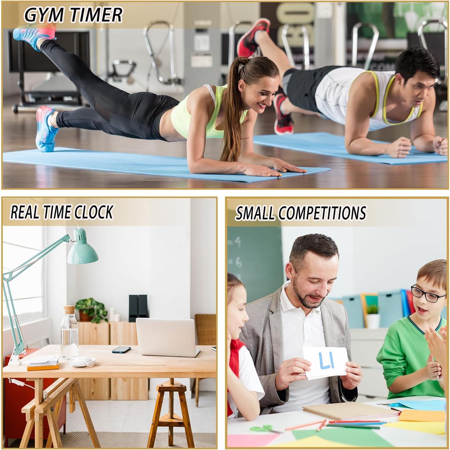 Temporizador de Fitness BS-MIAOBO 1.5" LED 6 Dígitos Rojo