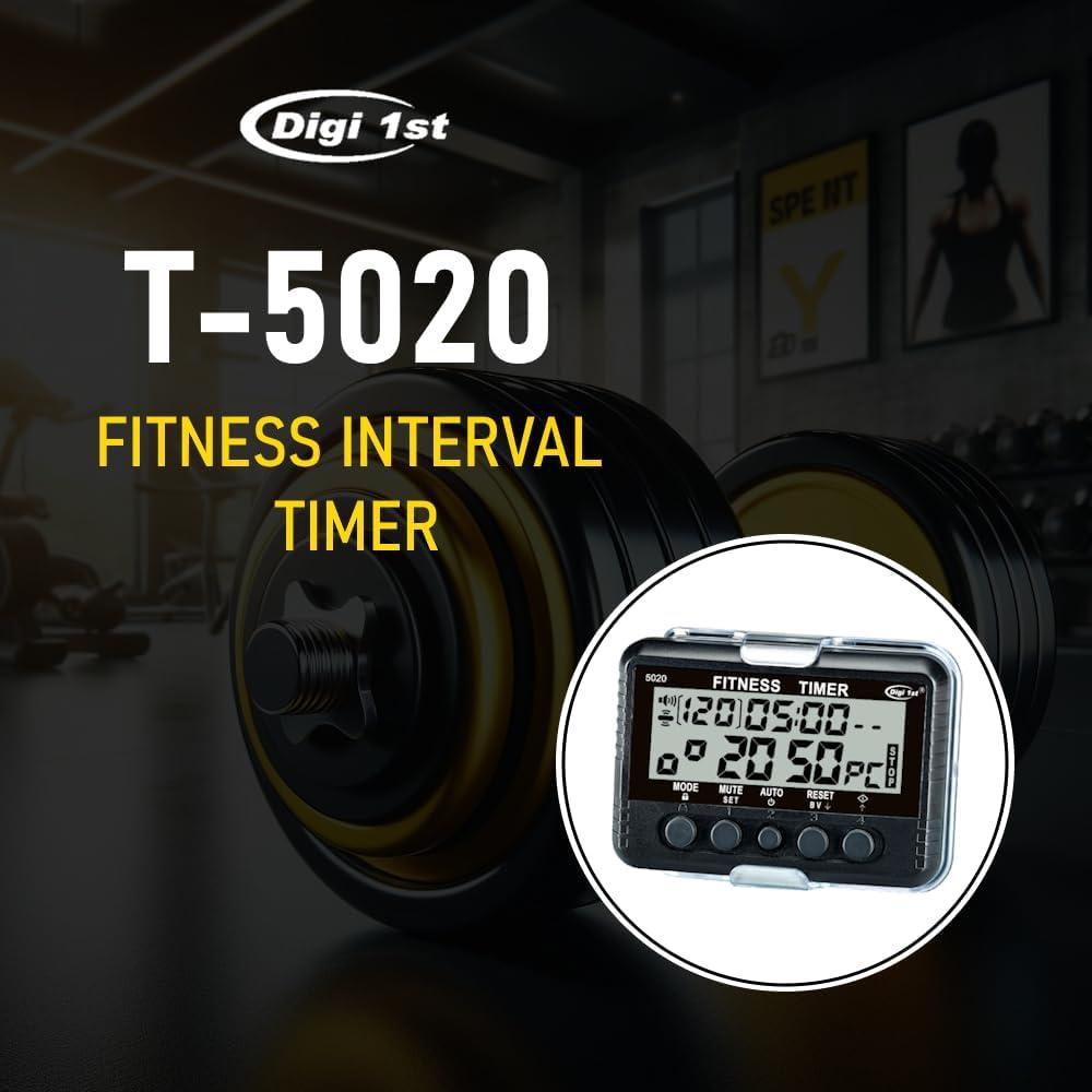 Temporizador de Intervalos Digi 1st T-5020 Negro Multifuncional