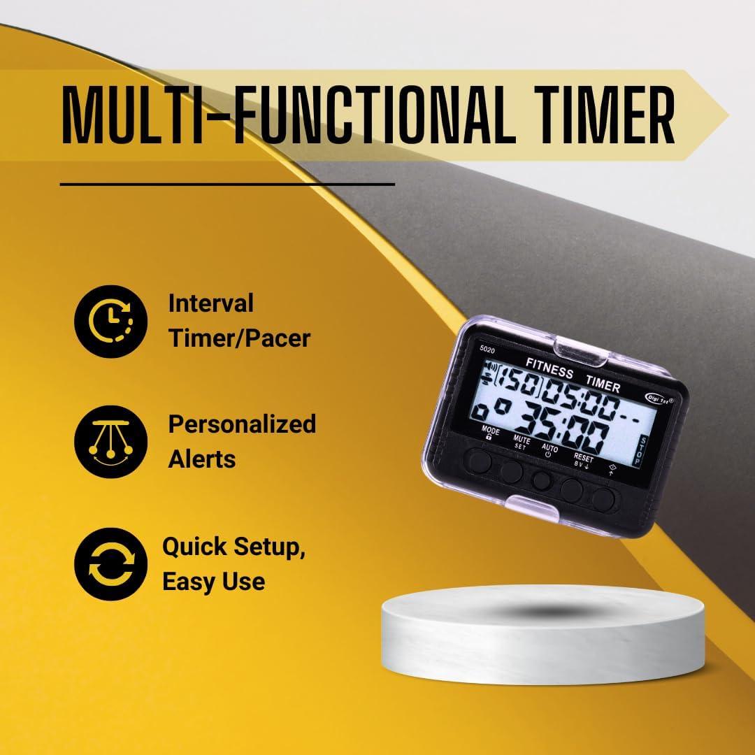 Temporizador de Intervalos Digi 1st T-5020 Negro Multifuncional