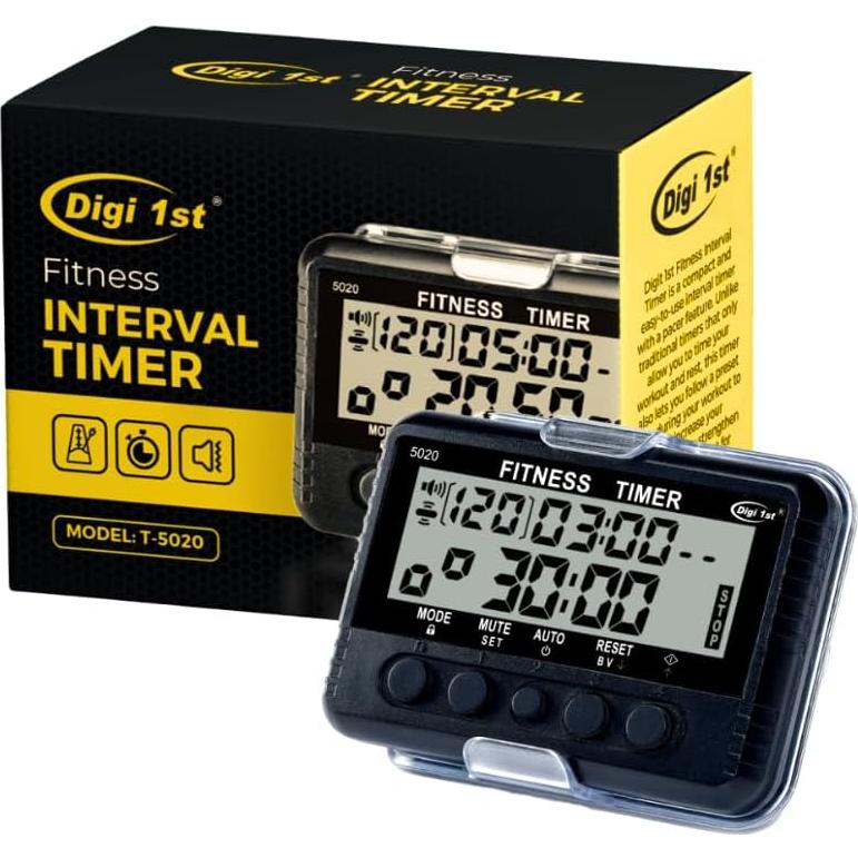 Temporizador de Intervalos Digi 1st T-5020 Negro Multifuncional