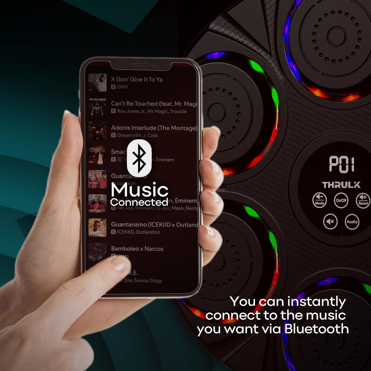 Máquina de Boxeo Musical Thrulk - 9 Modos y Velocidades Ajustables