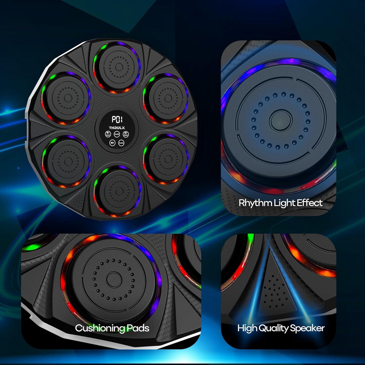 Máquina de Boxeo Musical Thrulk - 9 Modos y Velocidades Ajustables