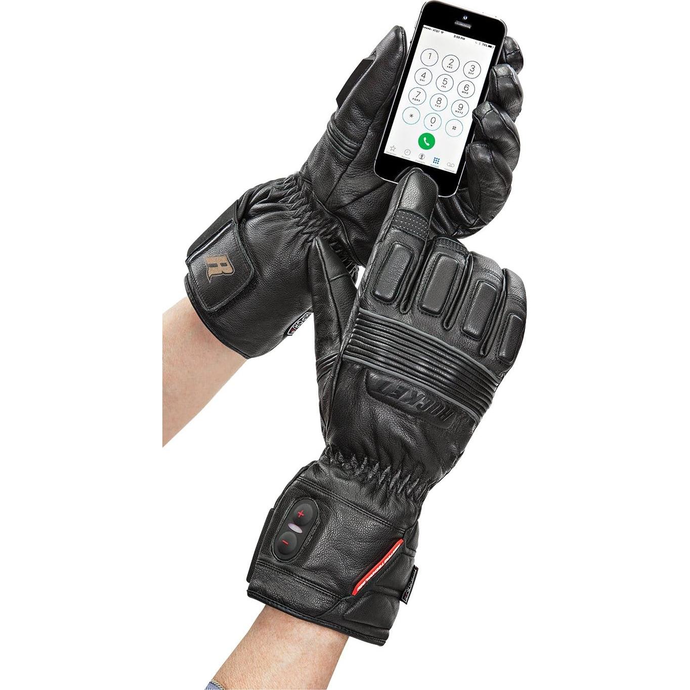 Guantes Térmicos de Cuero Joe Rocket para Hombre - Negro - 3 Etapas