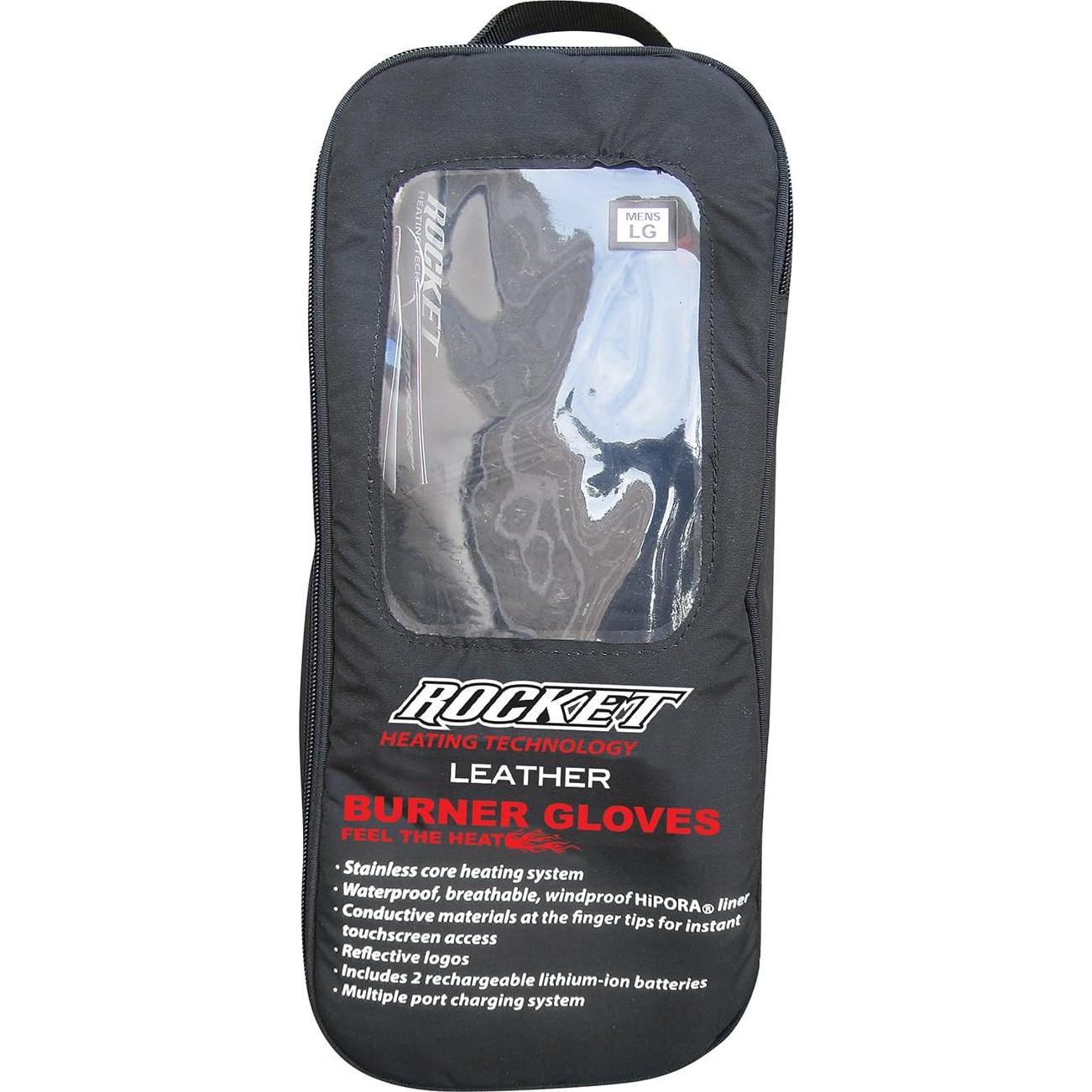 Guantes Térmicos de Cuero Joe Rocket para Hombre - Negro - 3 Etapas