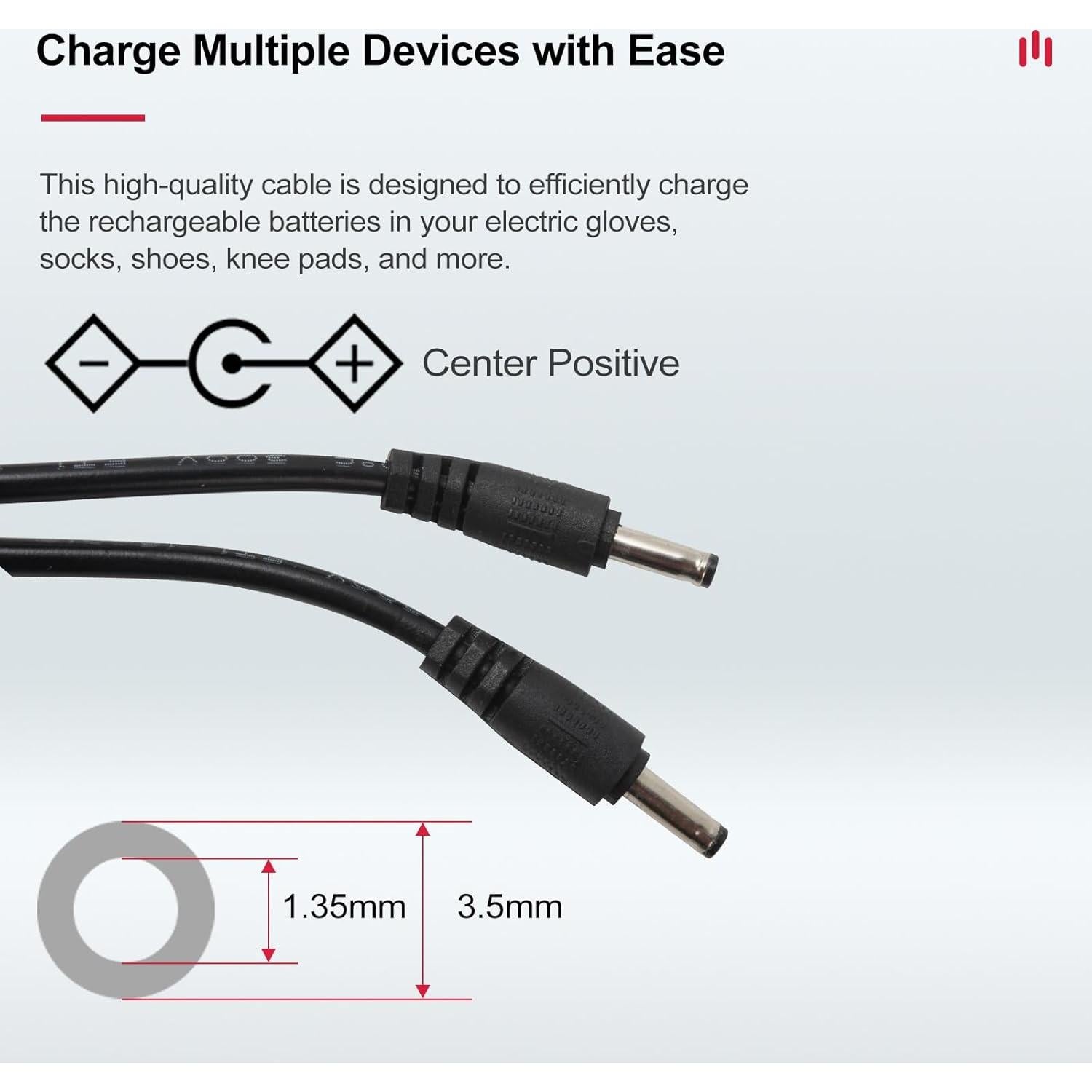 Cargador USB 8.4V Smarkey para Guantes y Plantillas Calentadas