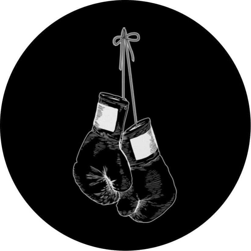 PopSocket Guantes de Boxeo Silueta Negro Estándar 136g