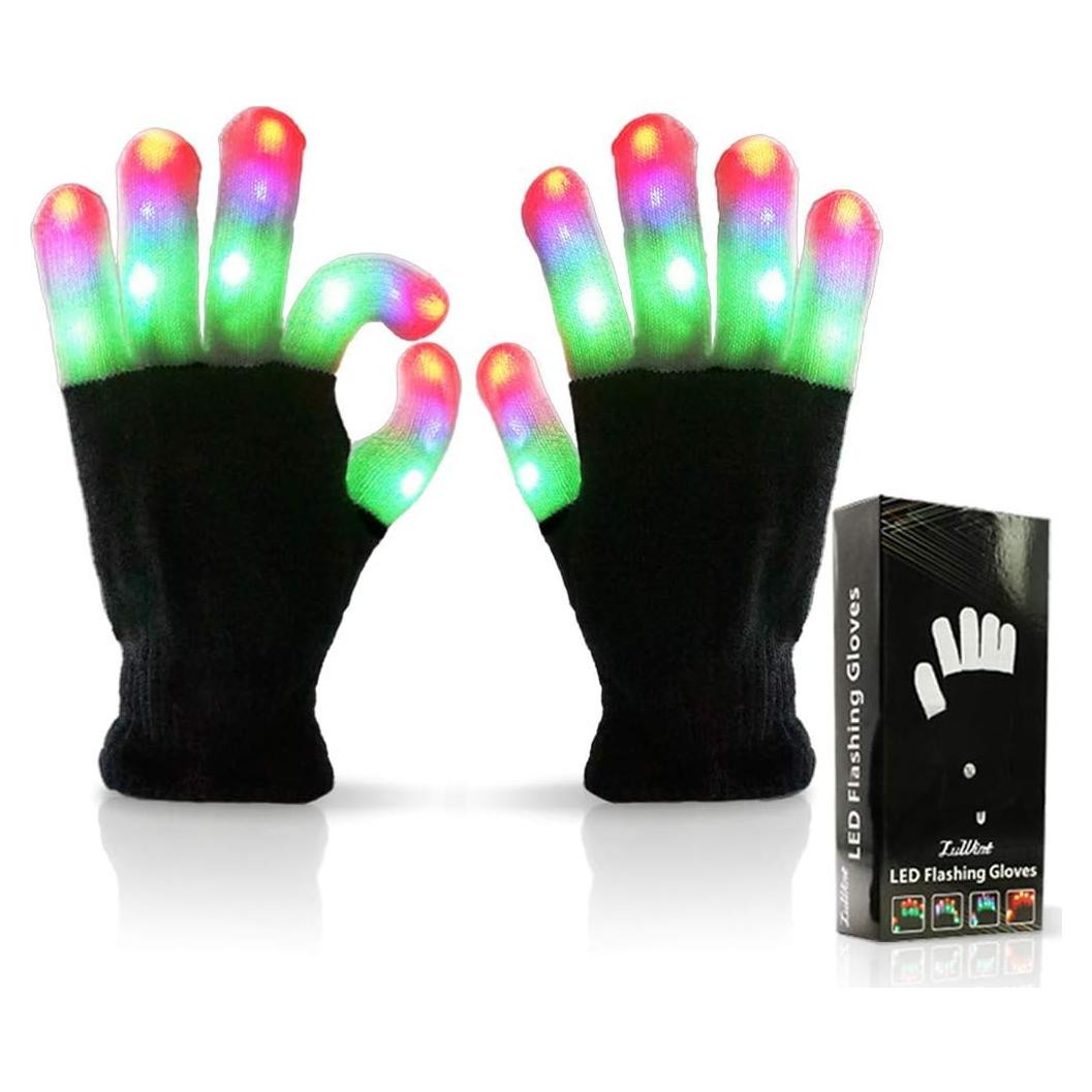 Guantes LED Luwint para Niños - 6 Modos de Parpadeo