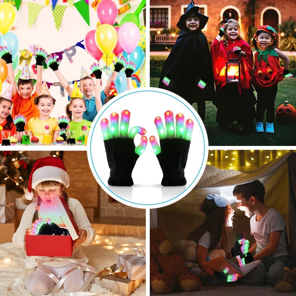 Guantes LED Luwint para Niños - 6 Modos de Parpadeo