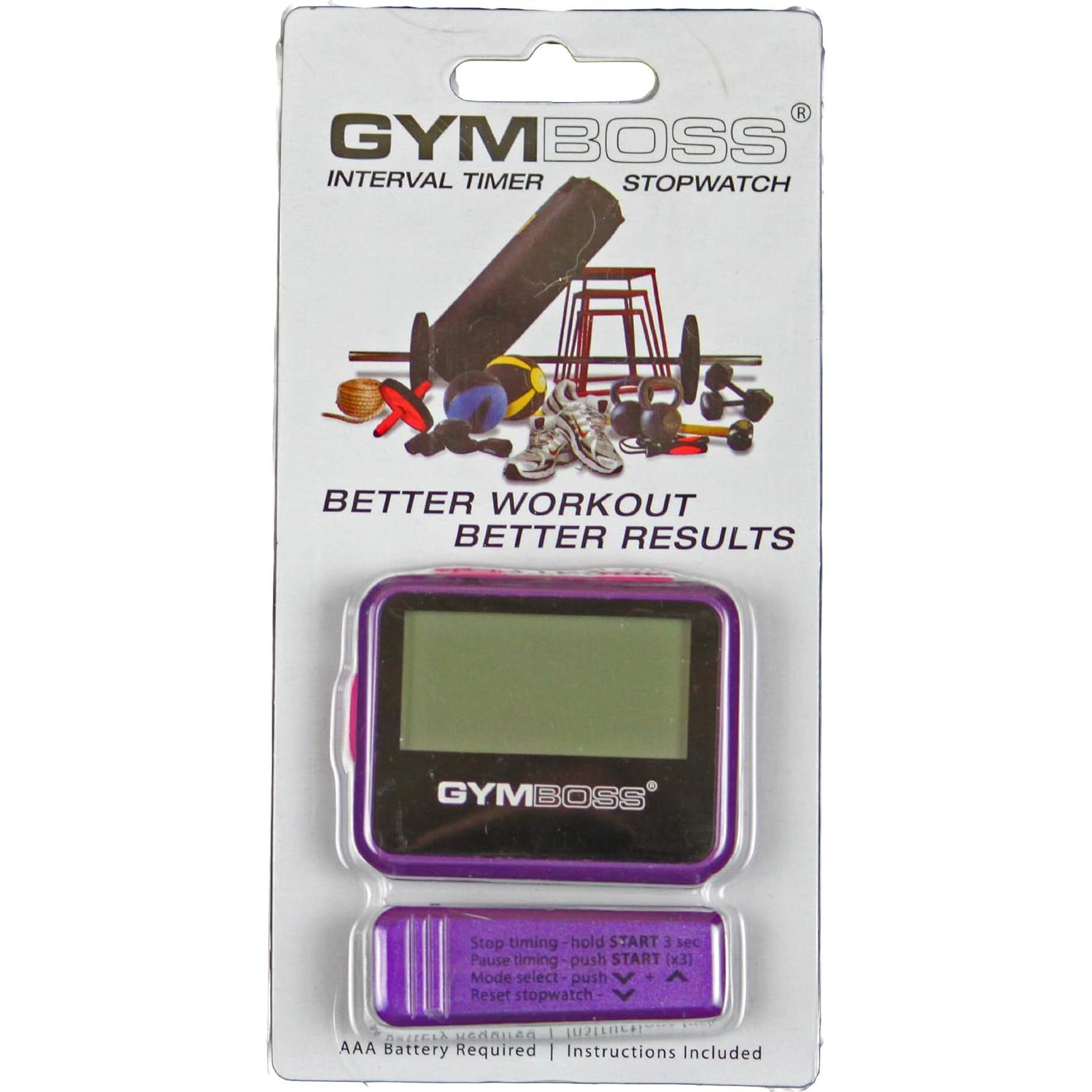 Temporizador de Intervalos Gymboss Violeta/Rosa - HIIT y Cronómetro