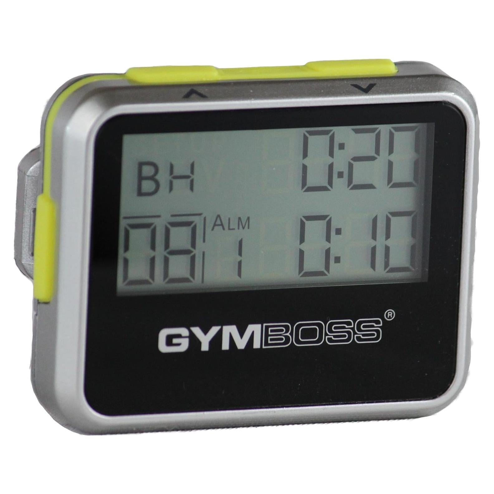 Temporizador de Intervalos Gymboss - Plata/Amarillo Metalizado