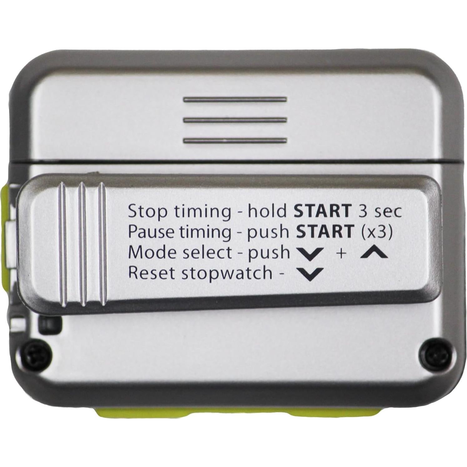 Temporizador de Intervalos Gymboss - Plata/Amarillo Metalizado