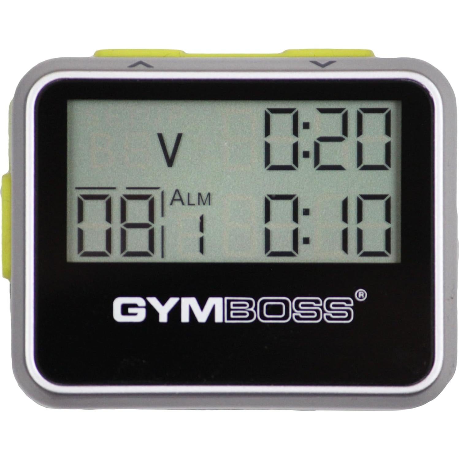 Temporizador de Intervalos Gymboss - Plata/Amarillo Metalizado