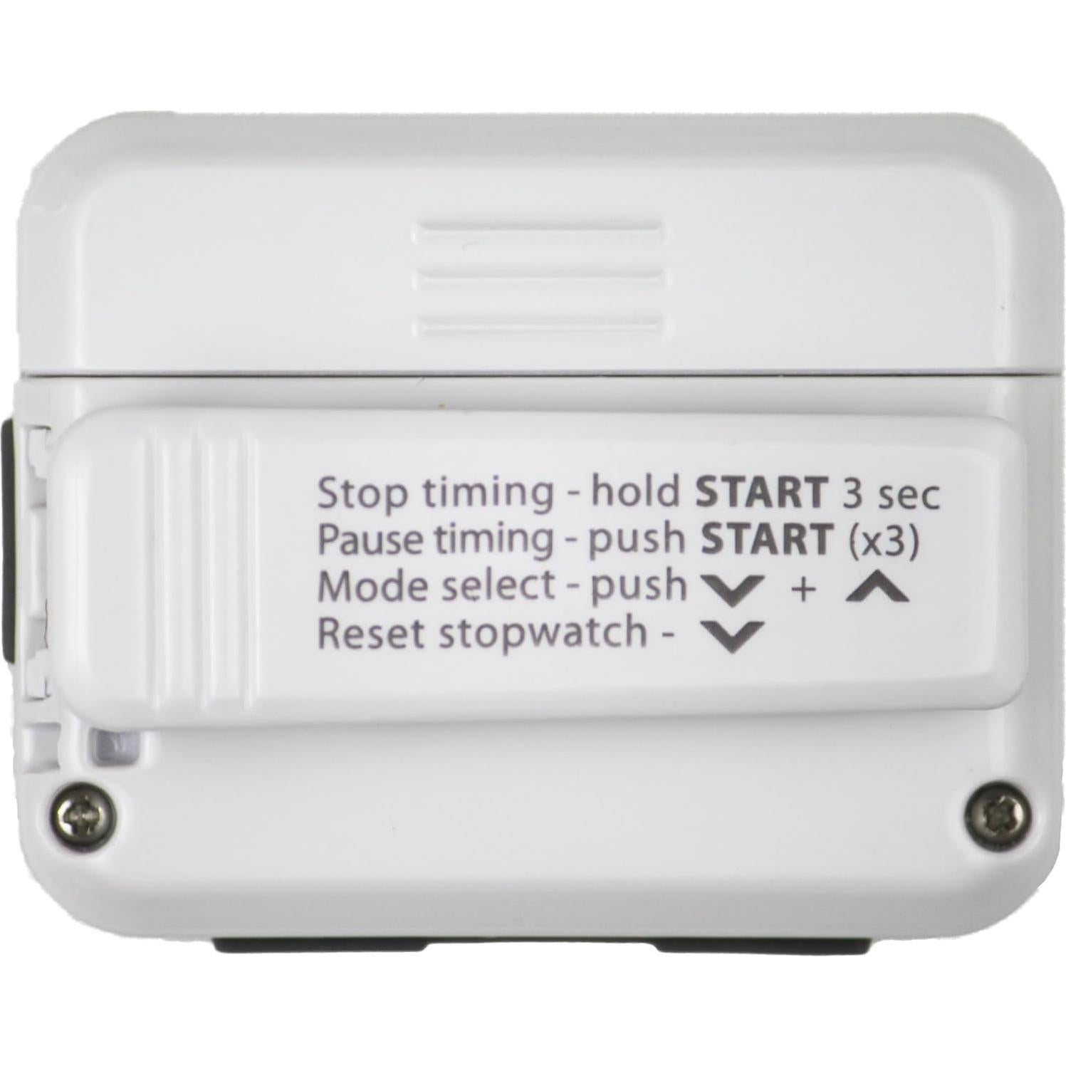 Temporizador de Intervalos Gymboss Blanco/Gris - HIIT y Cronómetro