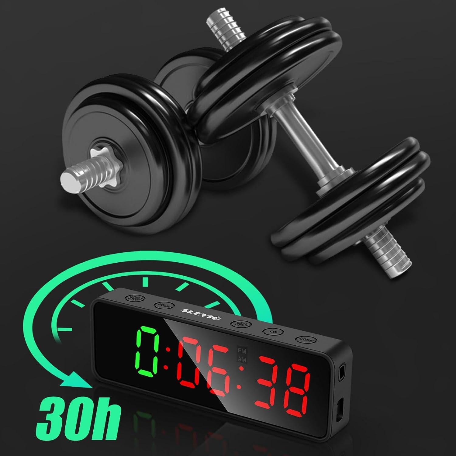 Temporizador de Gimnasio SLEVIO SS-FT31 Pantalla LED 5.8cm