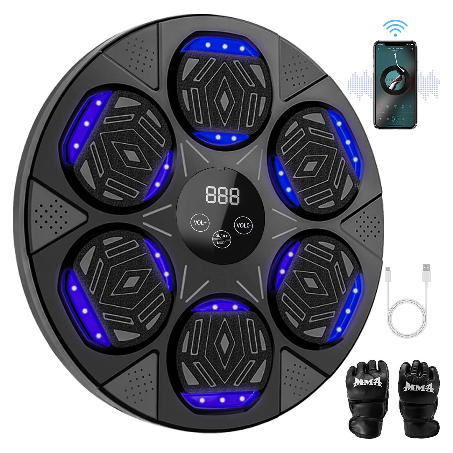 Máquina de Boxeo Musical Poetish QJB-55 con Guantes - 2025